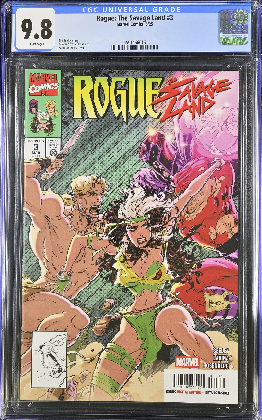 Rogue: The Savage Land #3 CGC 9.8