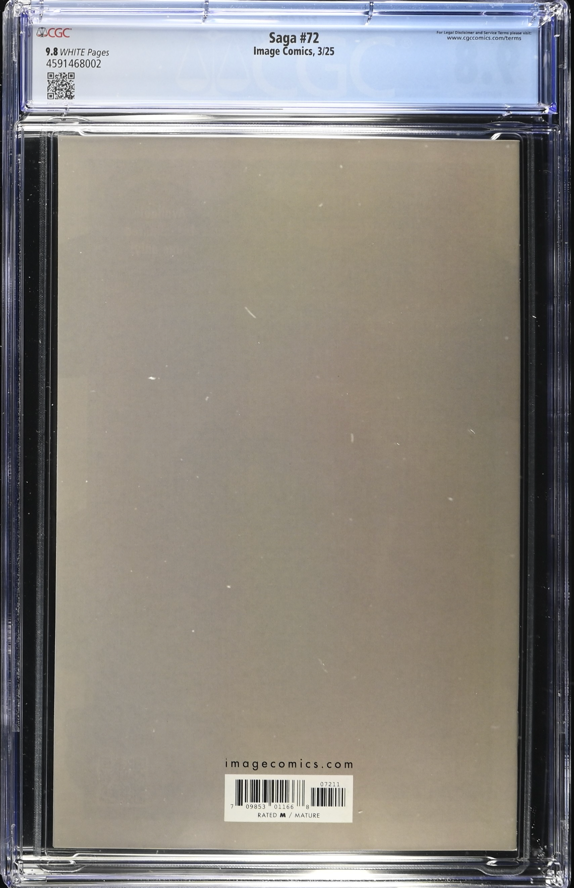 Saga #72 CGC 9.8