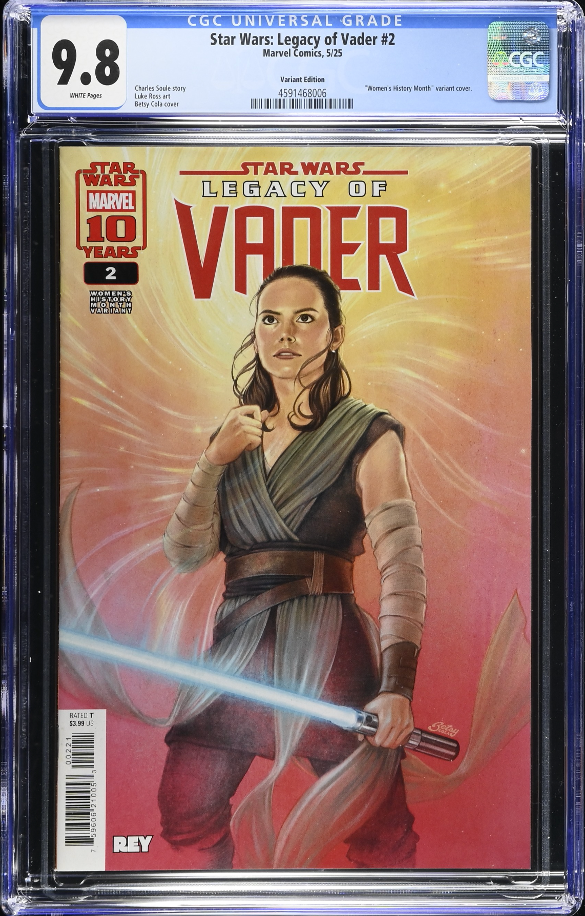 Star Wars: Legacy of Vader #2 Cola Variant CGC 9.8