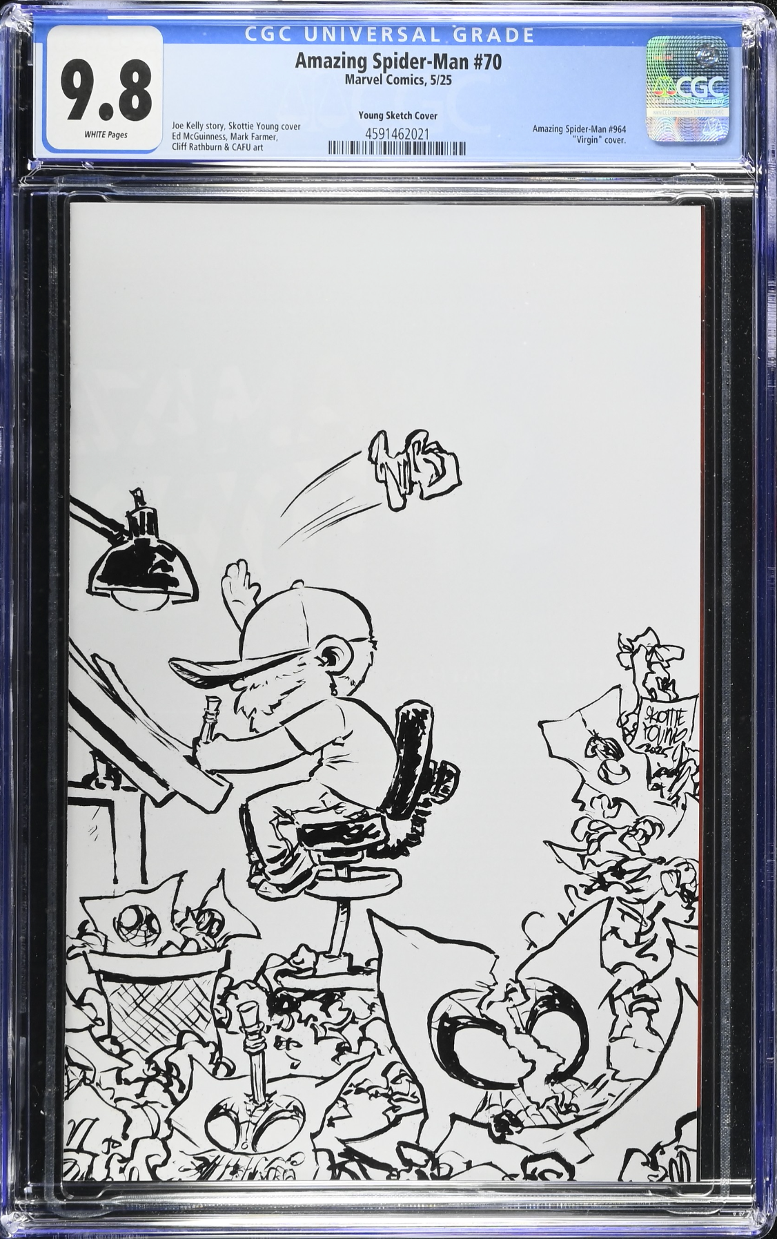 Amazing Spider-Man #70 Young 1:100 Virgin Retailer Incentive Variant CGC 9.8