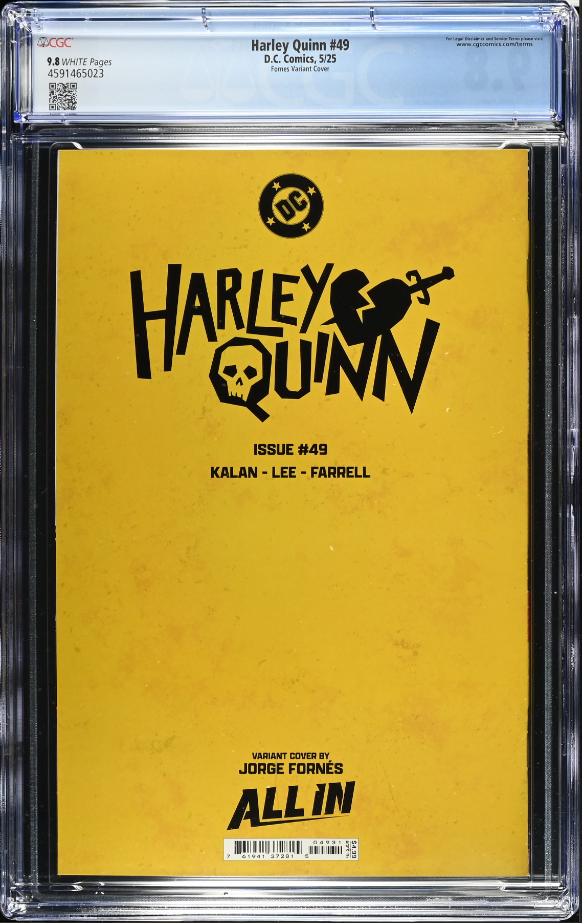 Harley Quinn #49 Fornes Variant CGC 9.8