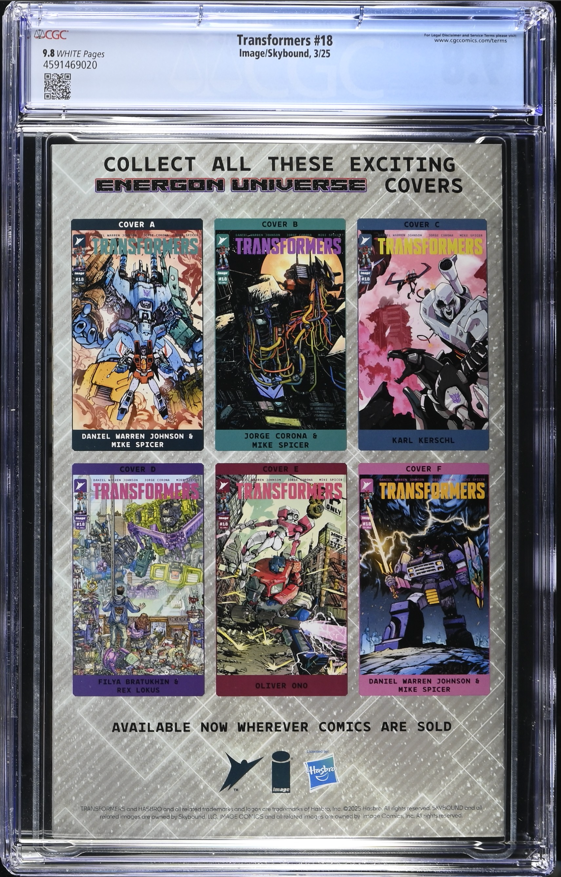 Transformers #18 CGC 9.8