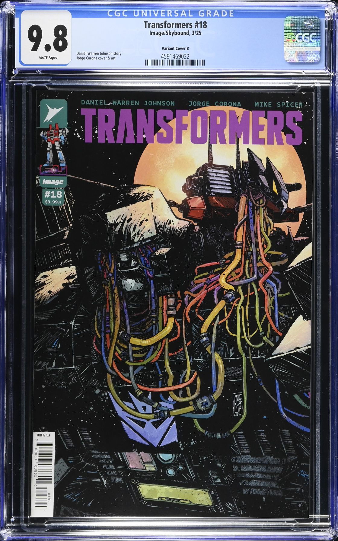 Transformers #18 Corona Variant CGC 9.8