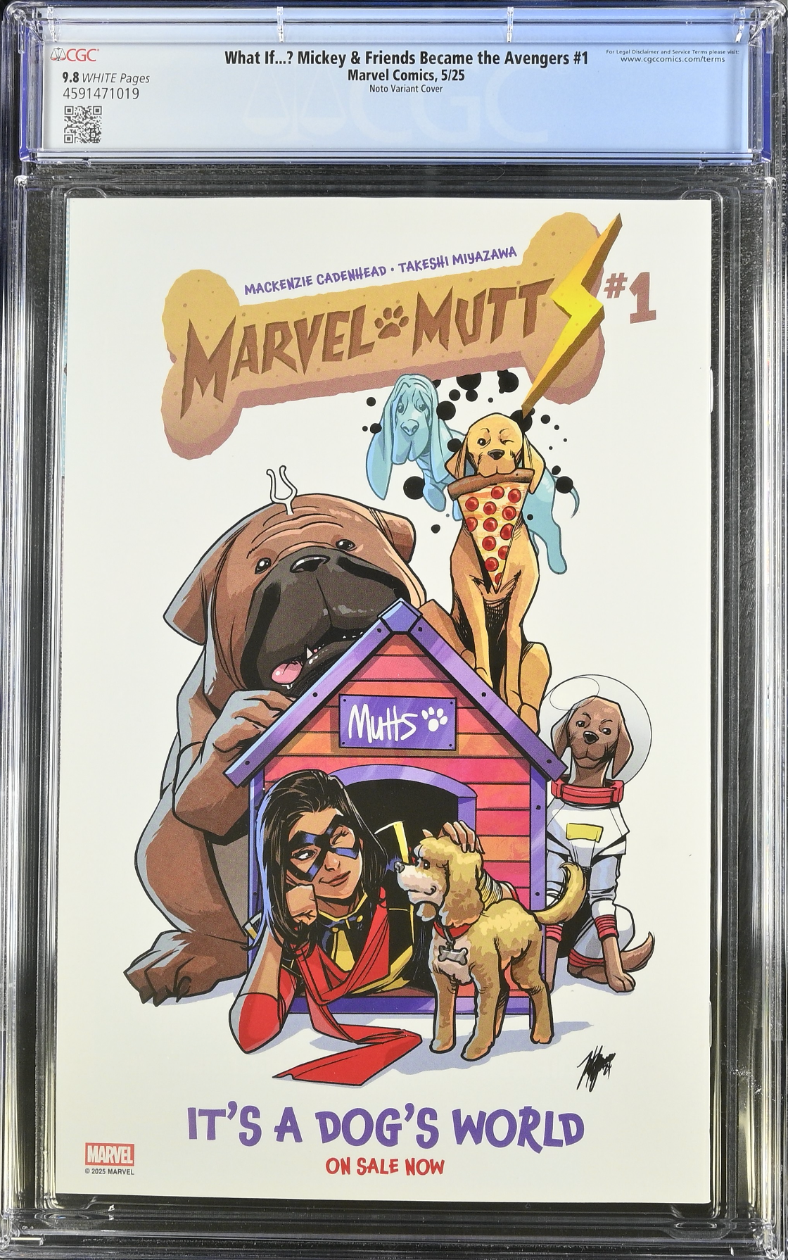 Marvel & Disney: What If...? Mickey & Friends Became the Avengers #1 Noto Variant CGC 9.8