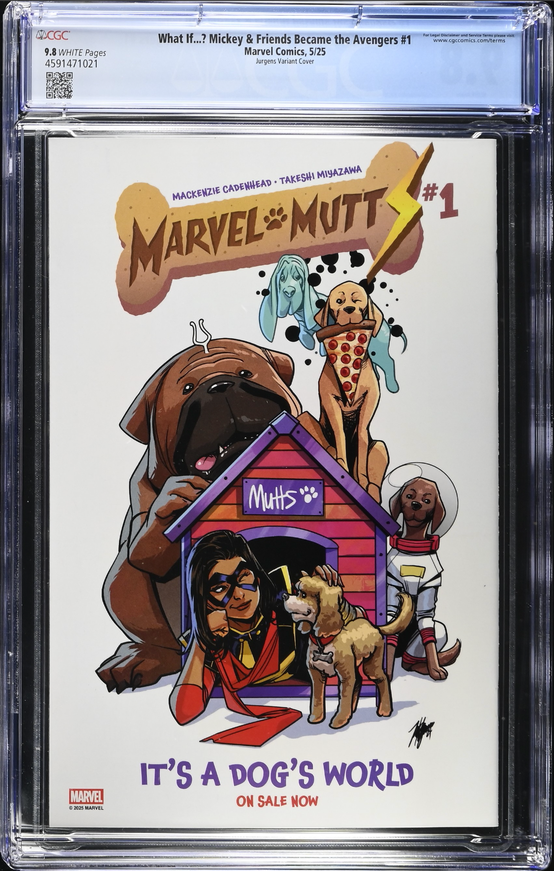 Marvel & Disney: What If...? Mickey & Friends Became the Avengers #1 Jurgens Variant CGC 9.8