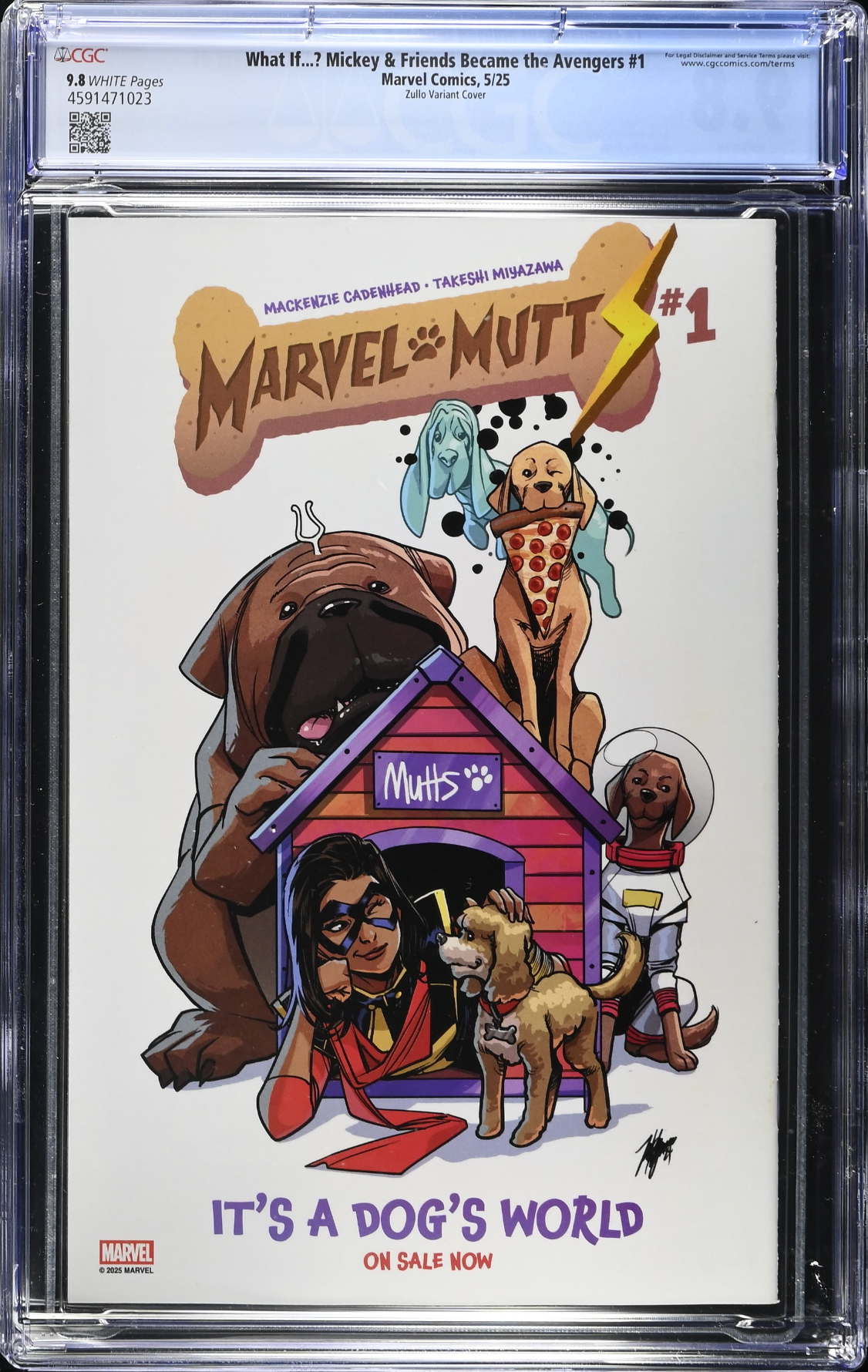Marvel & Disney: What If...? Mickey & Friends Became the Avengers #1 Zullo Variant CGC 9.8