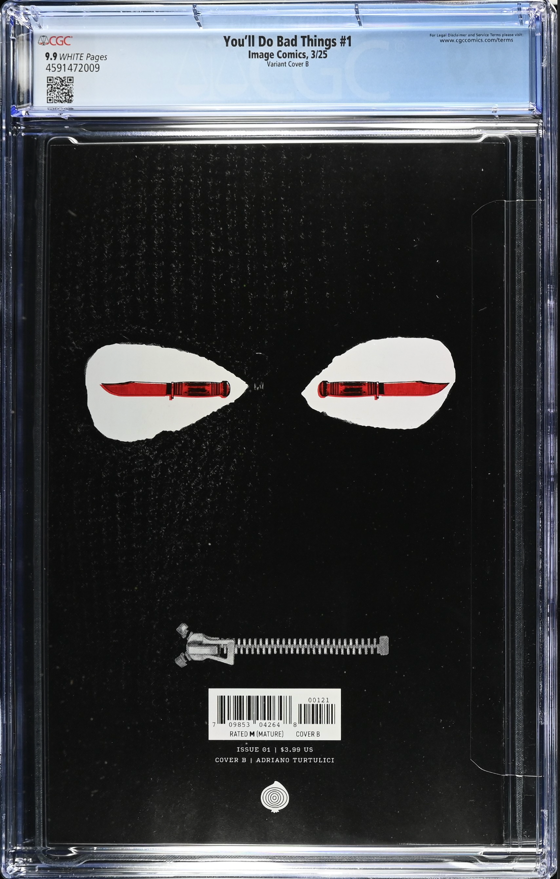 You'll Do Bad Things #1 Turtulici Variant CGC 9.9