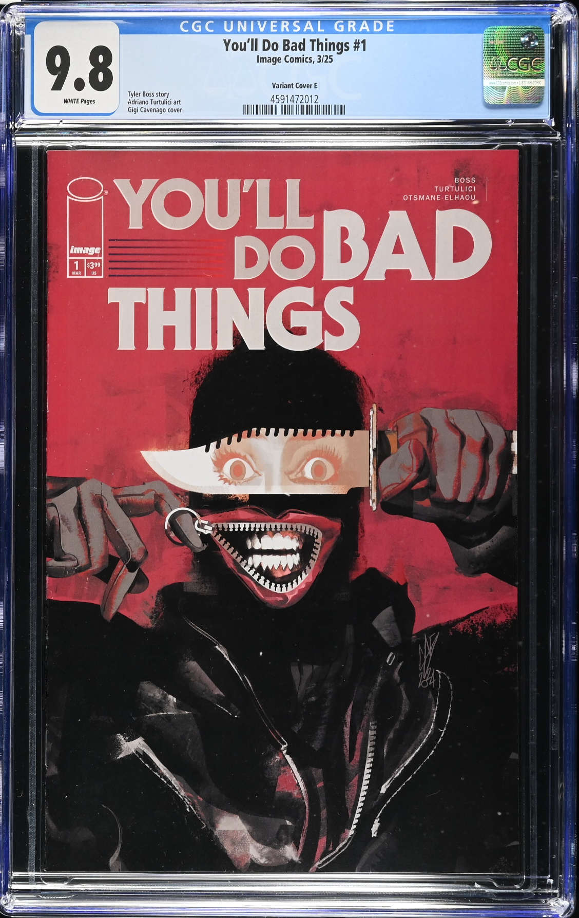 You'll Do Bad Things #1 Cavenago Variant CGC 9.8