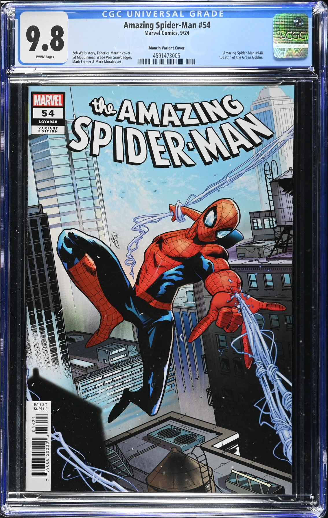 Amazing Spider-Man #54 Mancin Variant CGC 9.8
