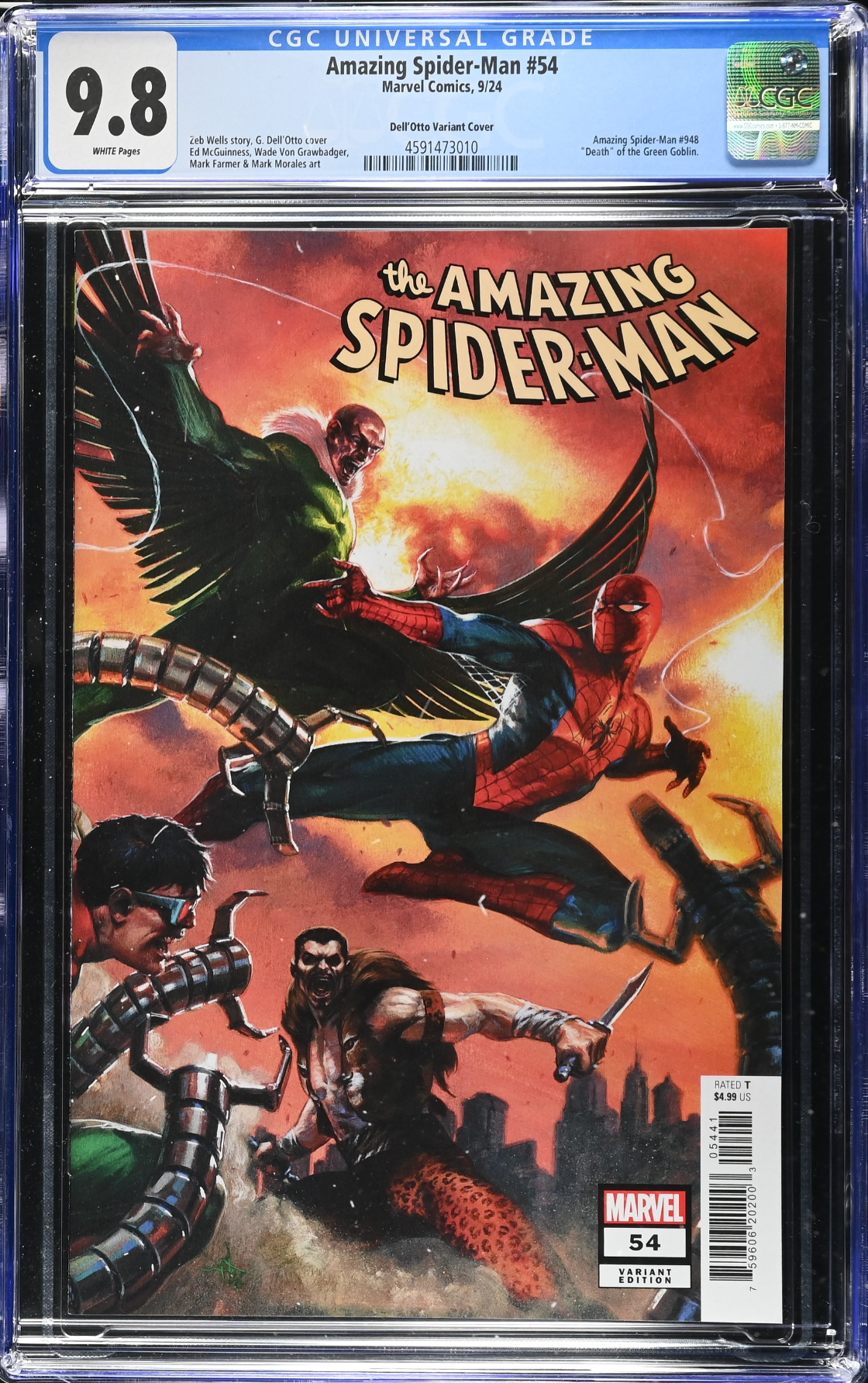 Amazing Spider-Man #54 Dell'Otto Connecting Variant CGC 9.8