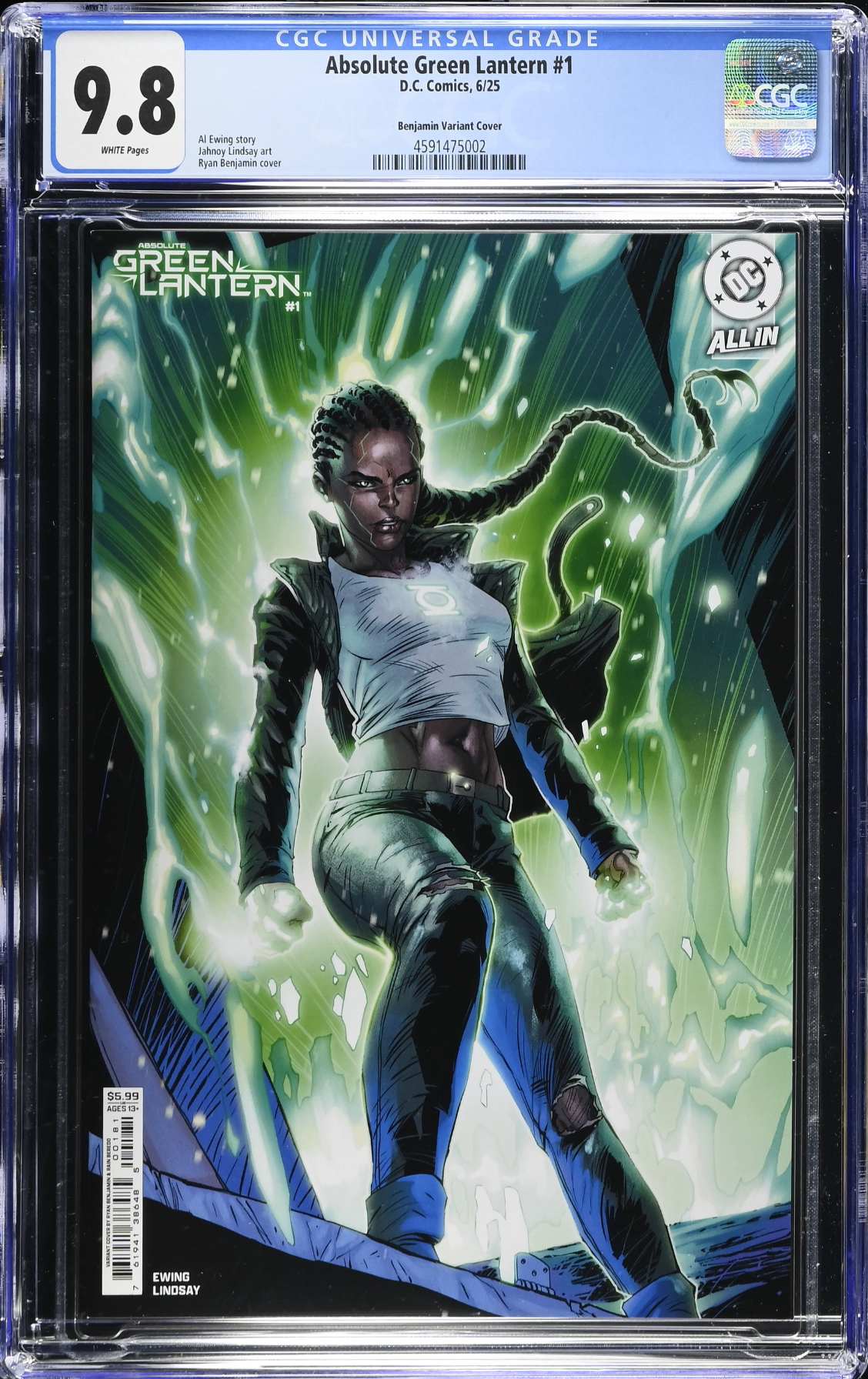 Absolute Green Lantern #1 Benjamin Variant CGC 9.8