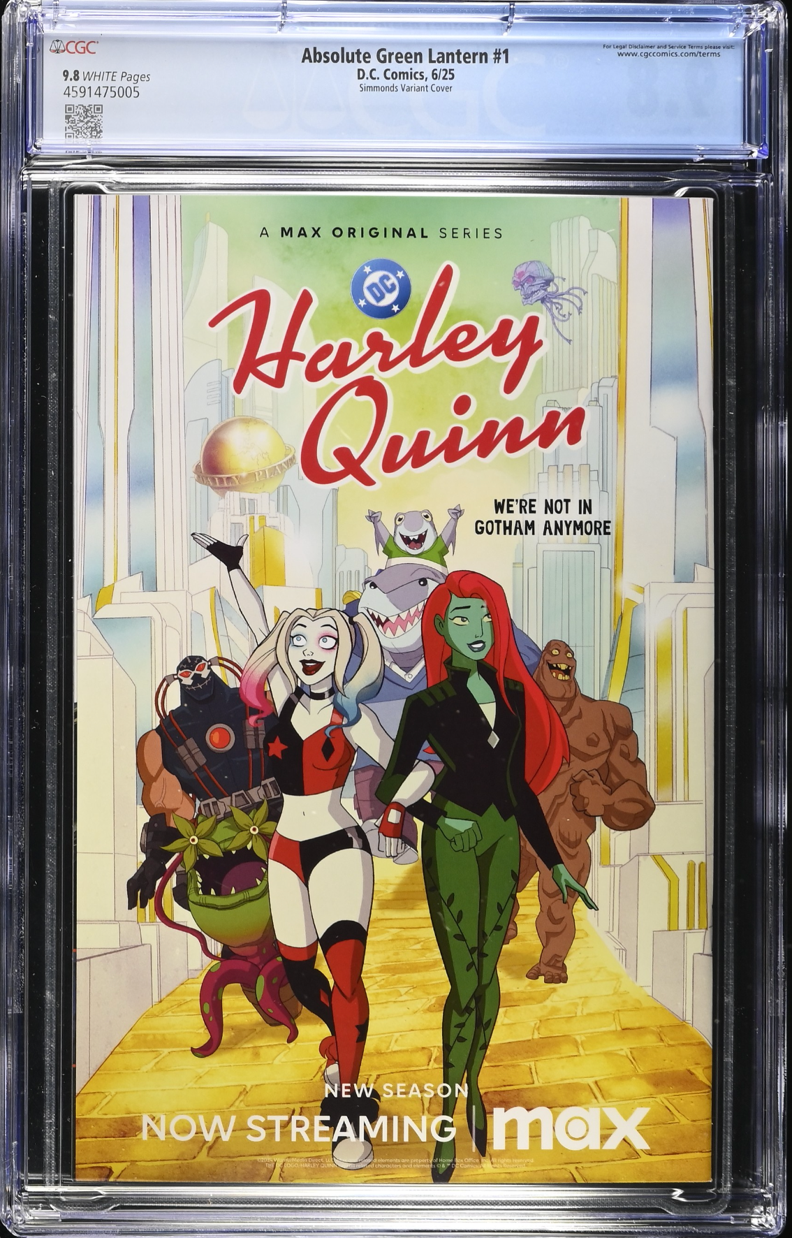 Absolute Green Lantern #1 Simmonds 1:25 Retailer Incentive Variant CGC 9.8