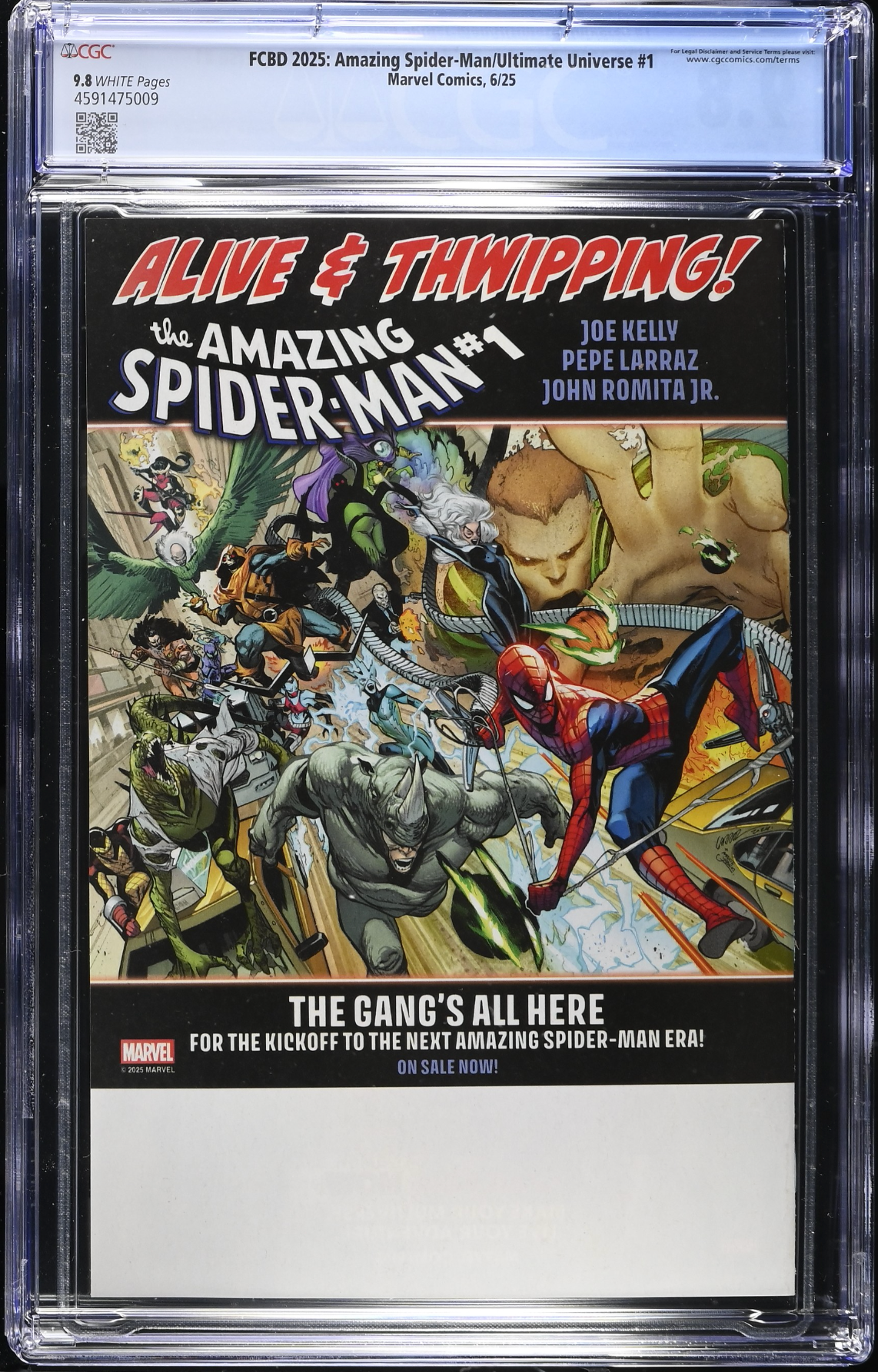 Free Comic Book Day 2025: Amazing Spider-Man/Ultimate Universe #1 CGC 9.8