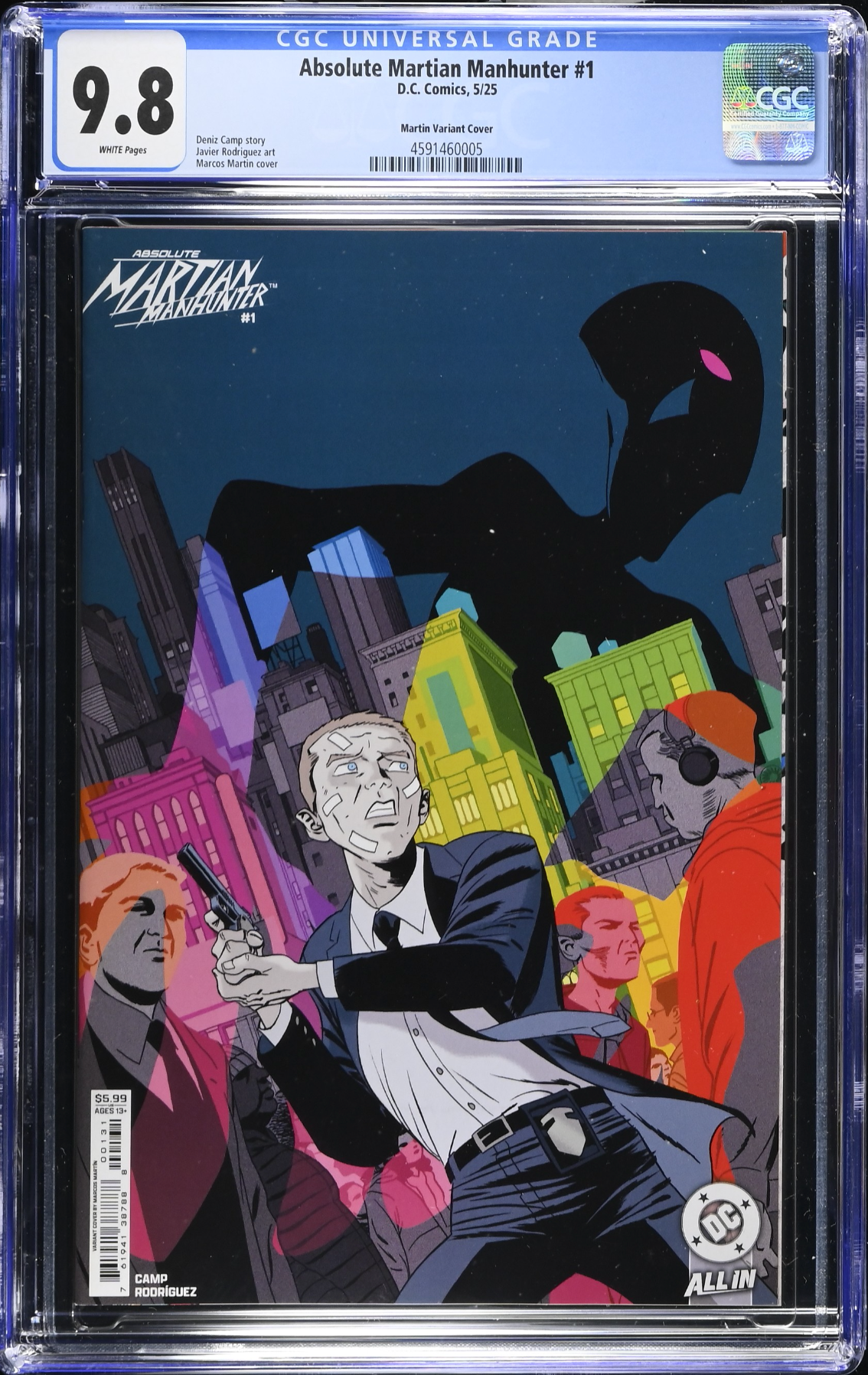 Absolute Martian Manhunter #1 Martin Variant CGC 9.8