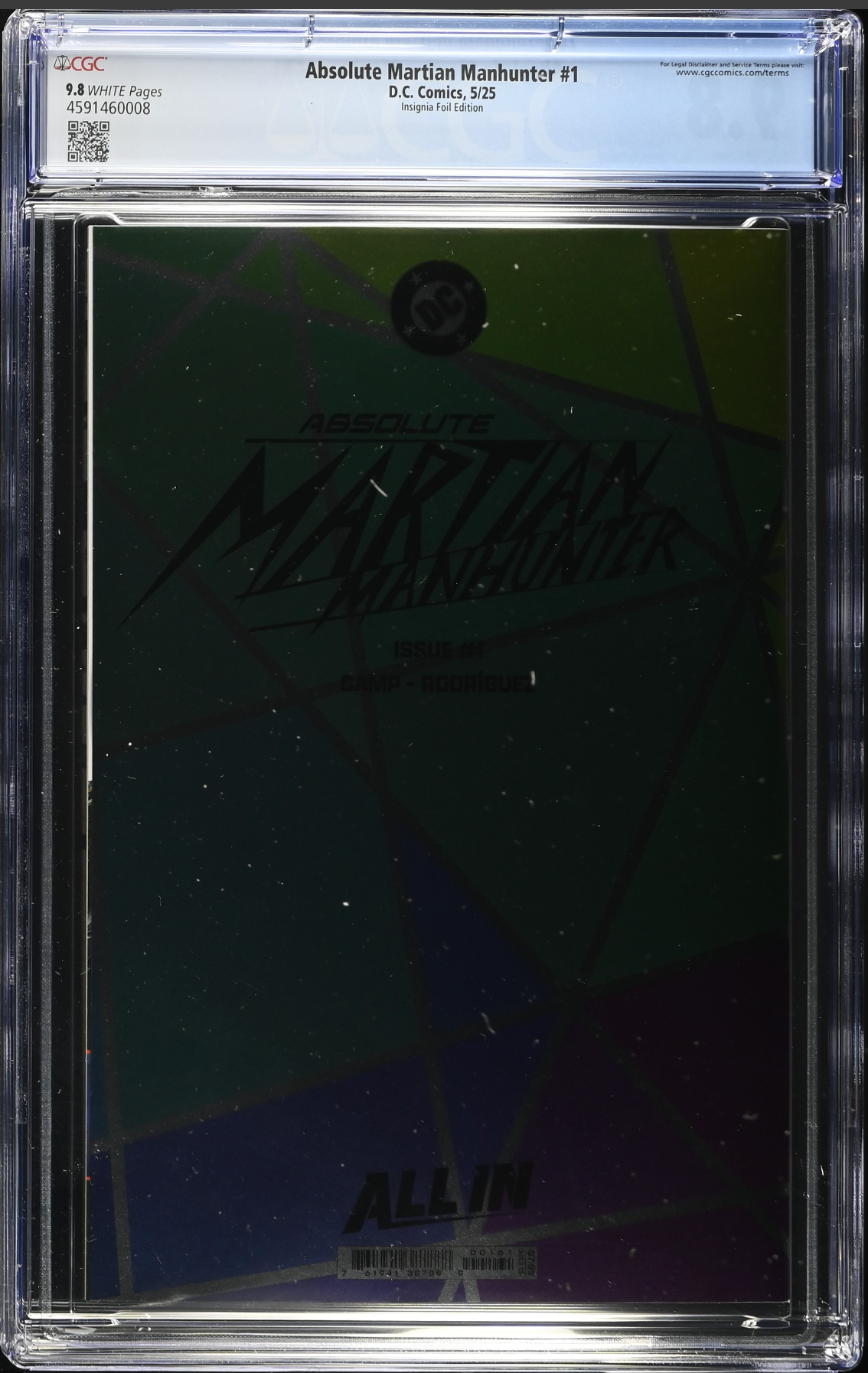 Absolute Martian Manhunter #1 Insignia Foil Variant CGC 9.8