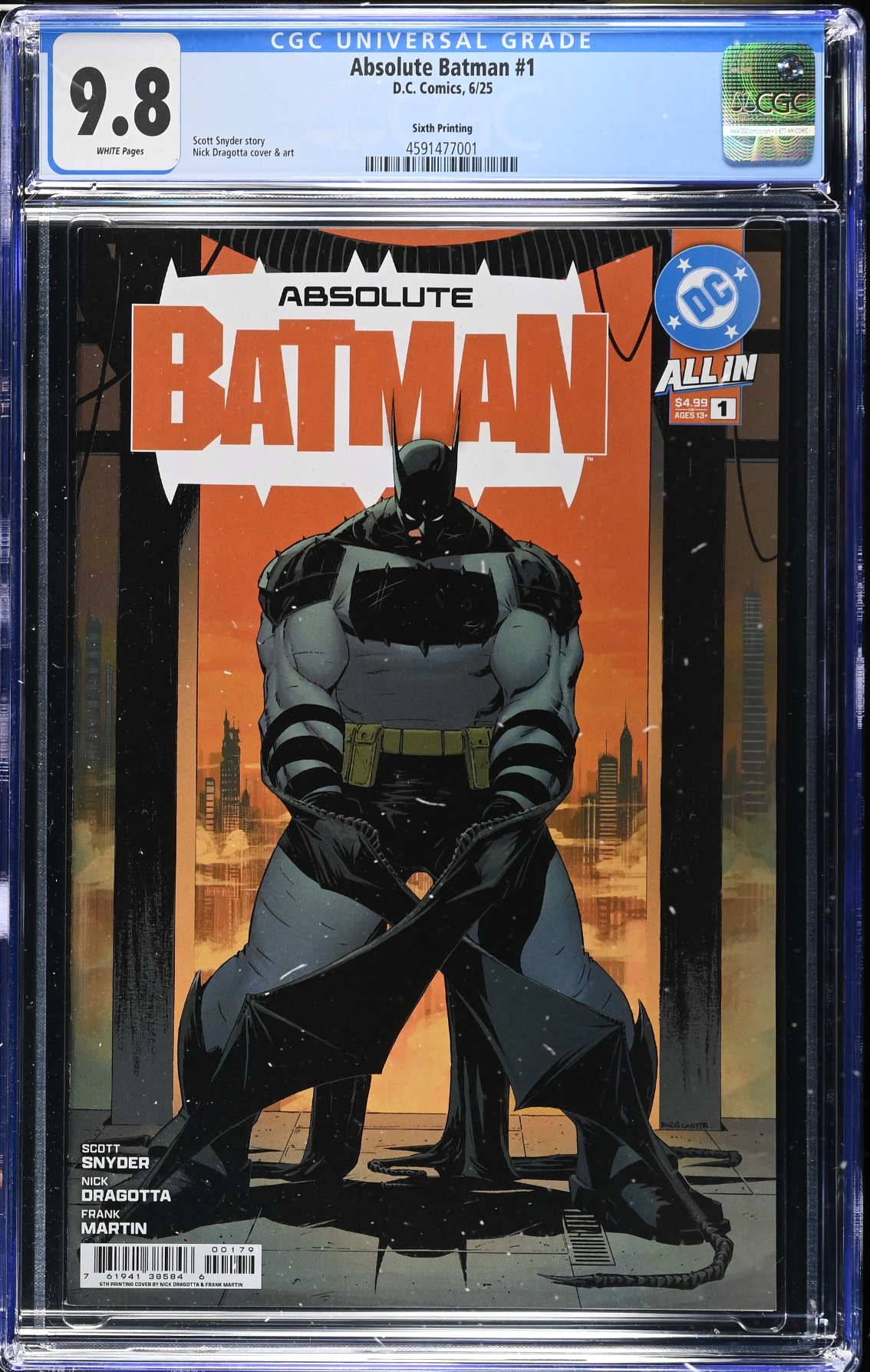 アメコミリーフ Batman #6 CGC 9.6 Absolute Batman: #6 [Mann & Snyder CGC 9.8 Signature Series Foil