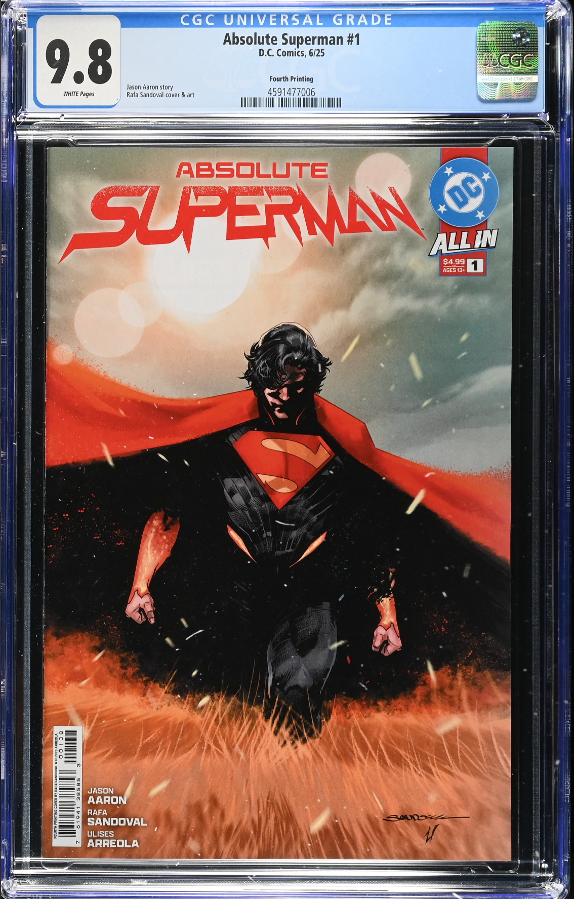 Absolute Superman #1 Fourth Printing CGC 9.8