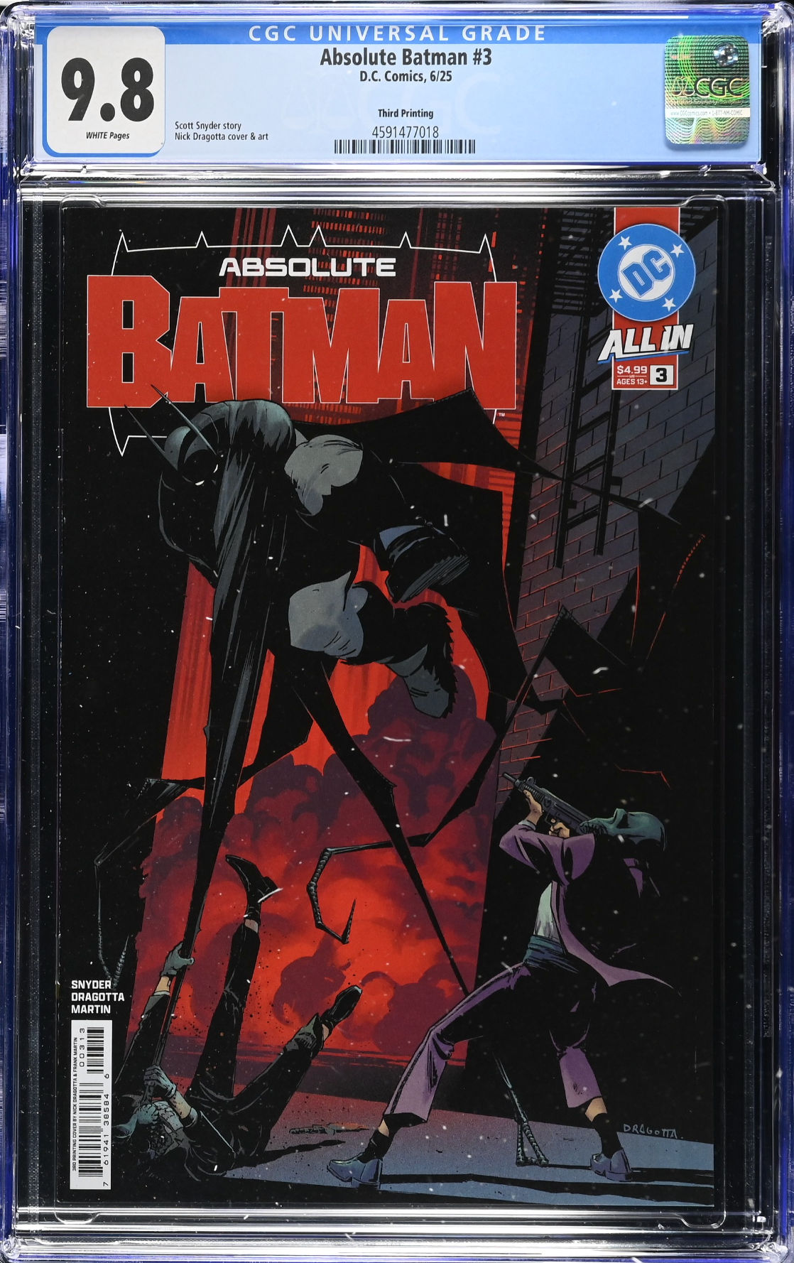 Absolute Batman #3 Third Printing CGC 9.8