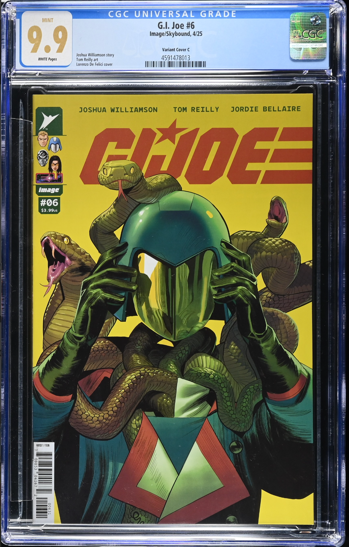 G.I. Joe #6 De Felici Variant CGC 9.9