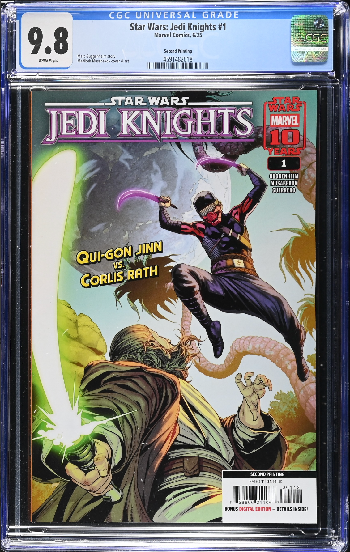 Star Wars: Jedi Knights #1 Second Printing CGC 9.8