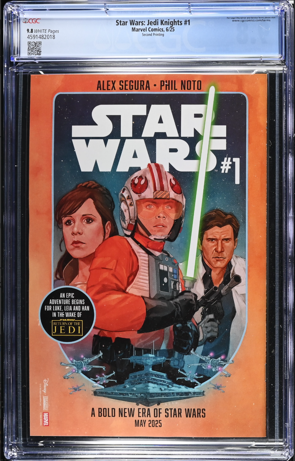 Star Wars: Jedi Knights #1 Second Printing CGC 9.8