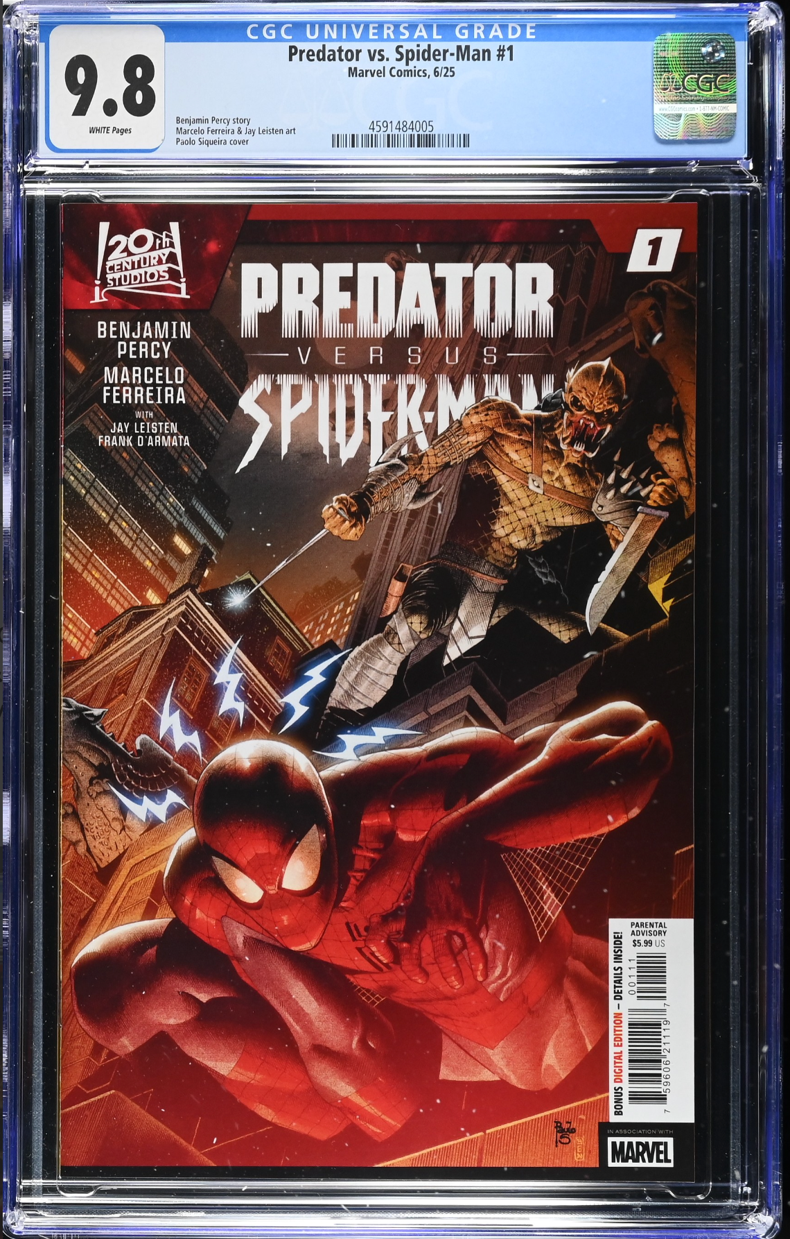 Predator vs. Spider-Man #1 CGC 9.8