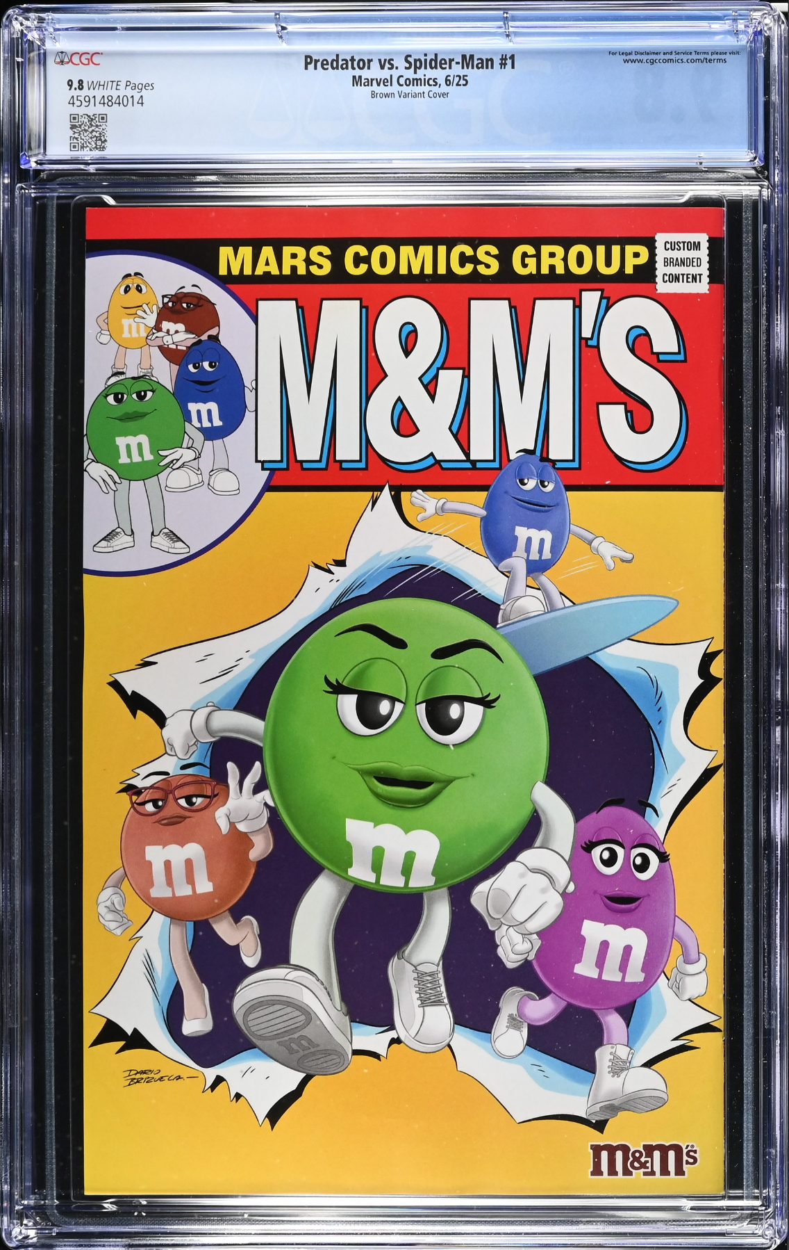 Predator vs. Spider-Man #1 Brown Variant CGC 9.8