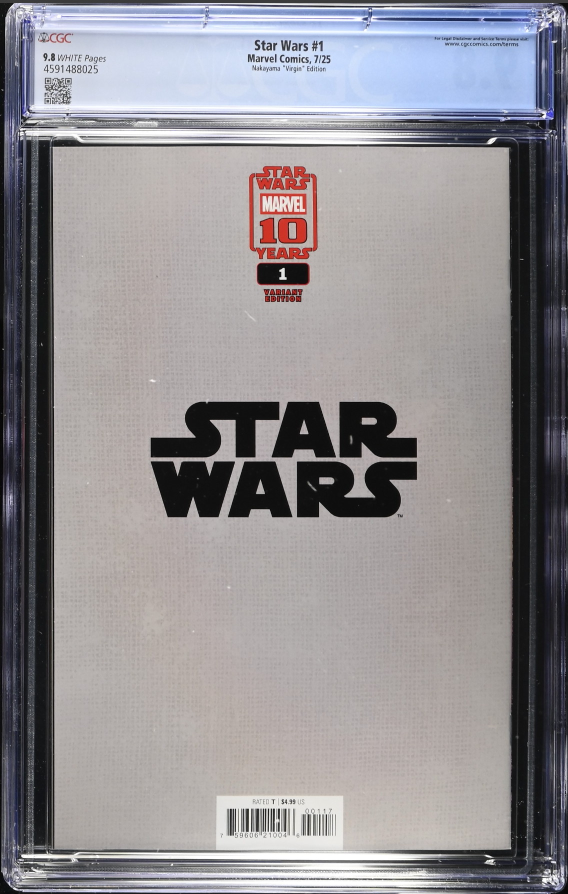 Star Wars #1 Nakayama 1:200 Virgin Retailer Incentive Variant CGC 9.8