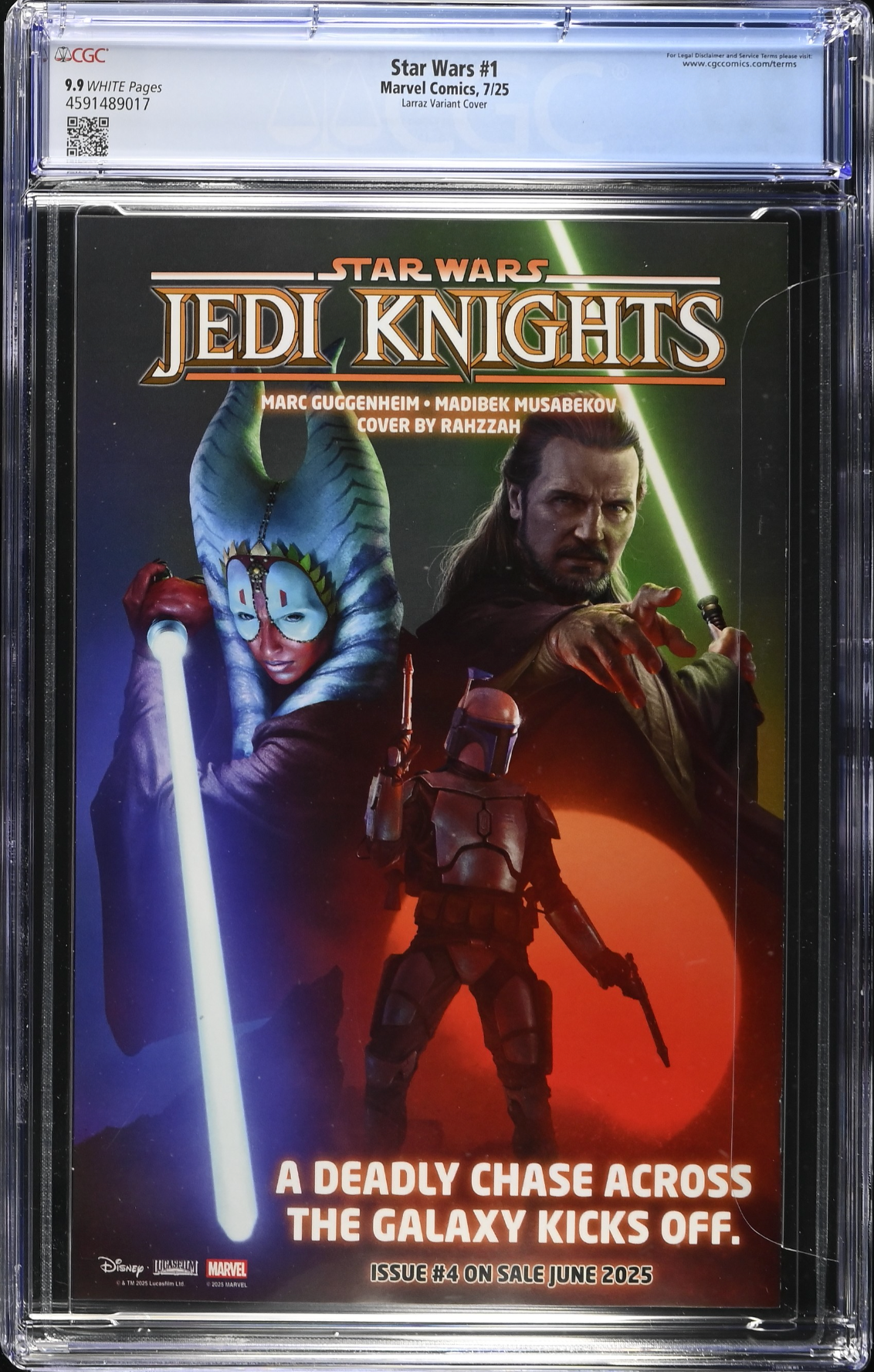 Star Wars #1 Larraz 1:25 Retailer Incentive Variant CGC 9.9
