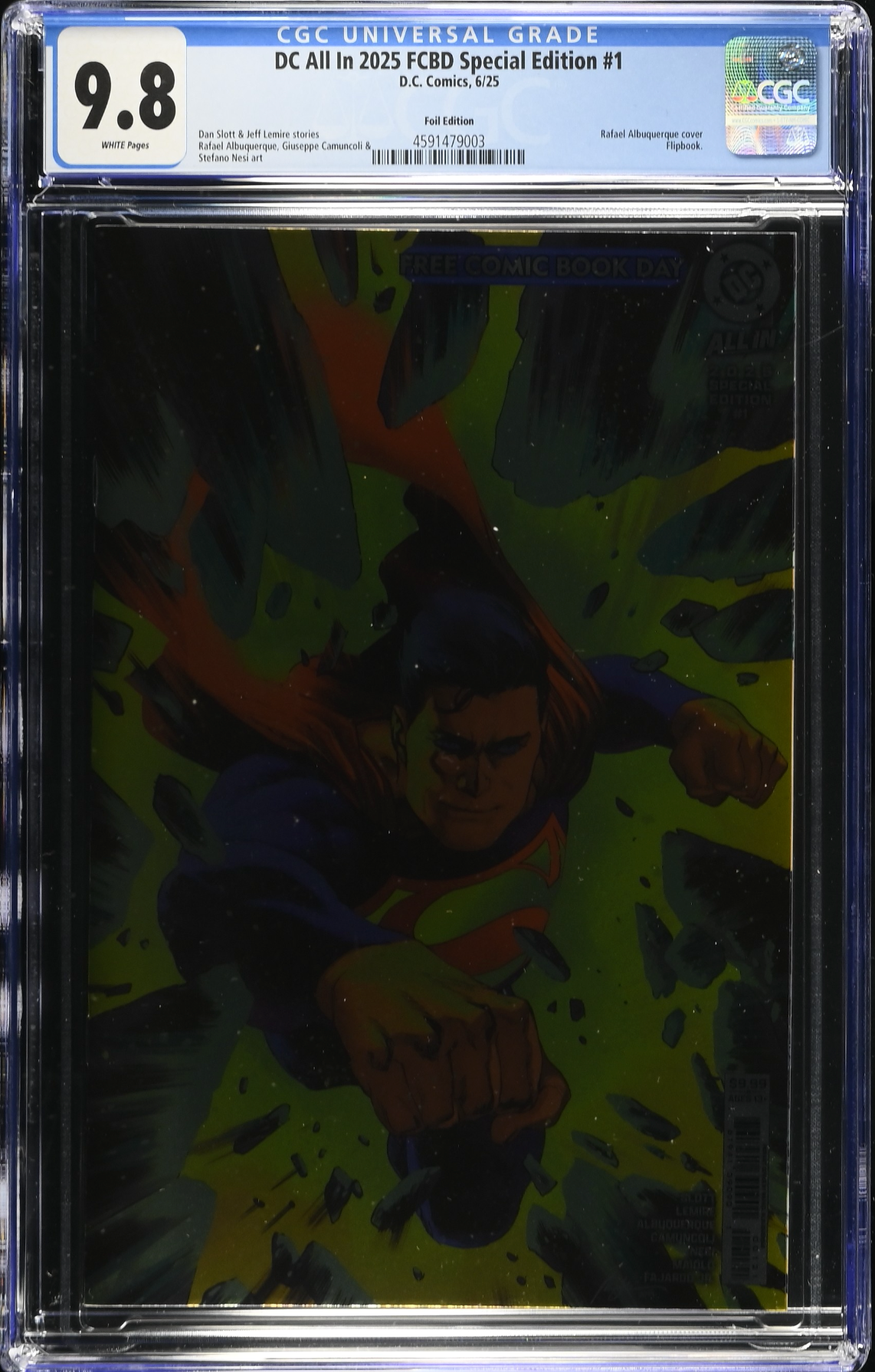 DC All In 2025 FCBD Special Edition #1 Foil Variant CGC 9.8
