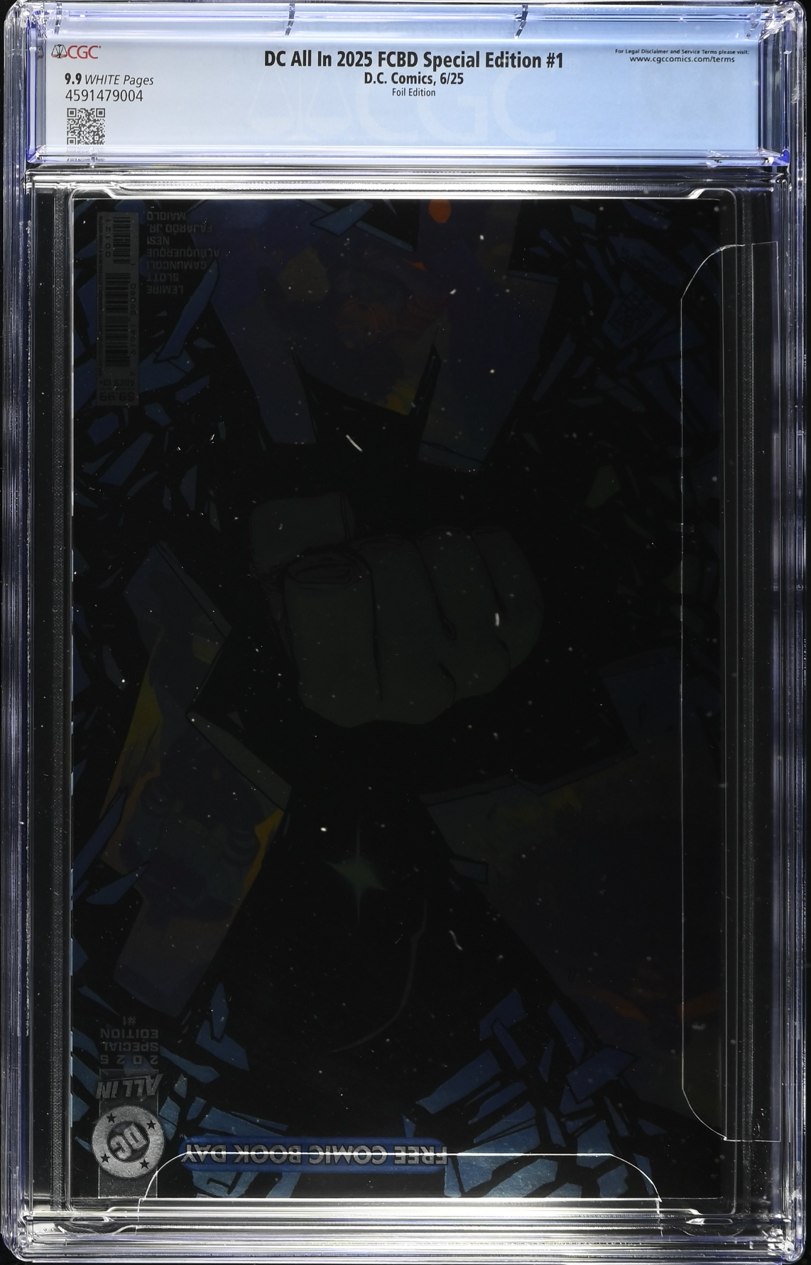 DC All In 2025 FCBD Special Edition #1 Foil Variant CGC 9.9
