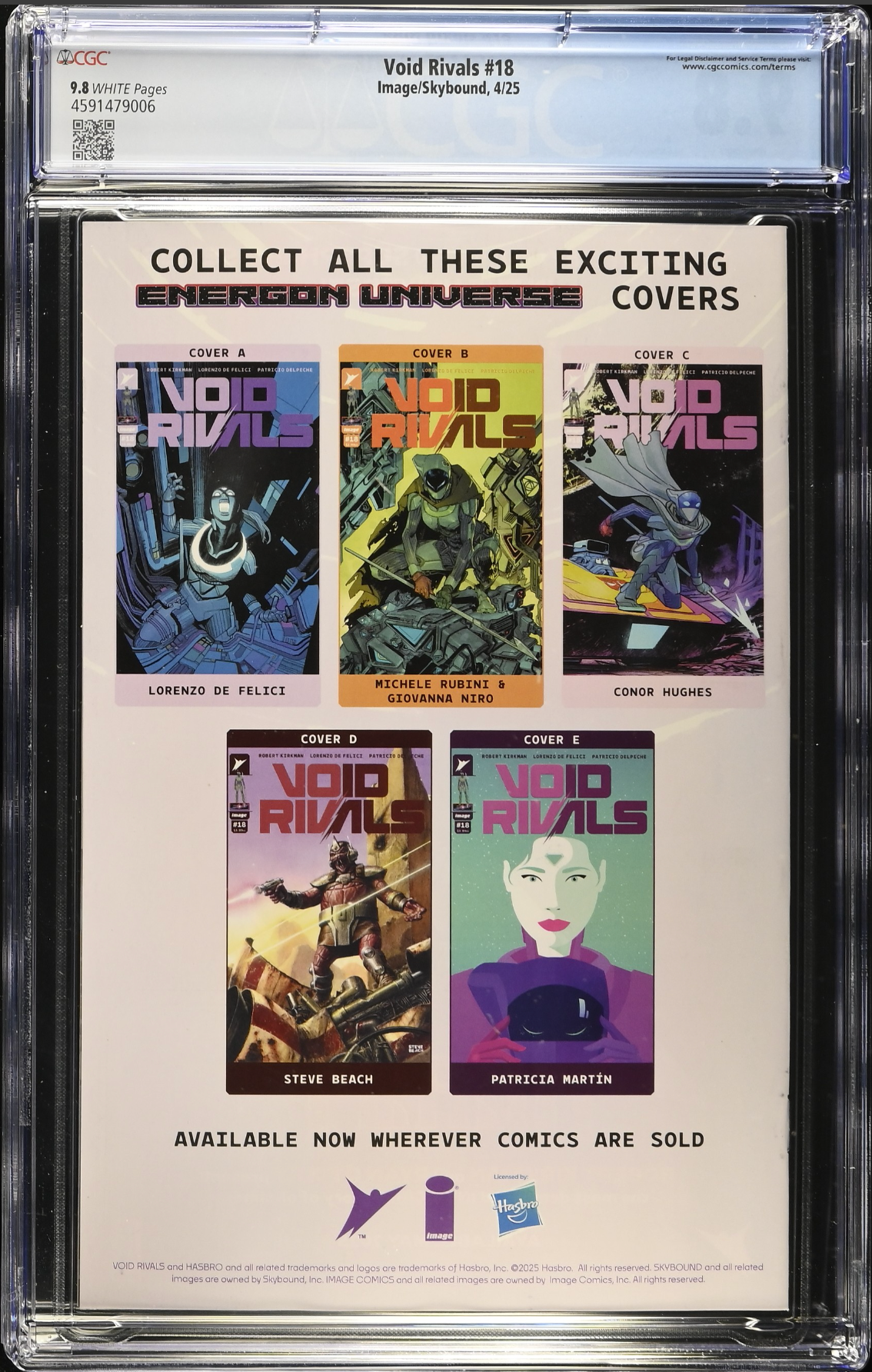 Void Rivals #18 CGC 9.8