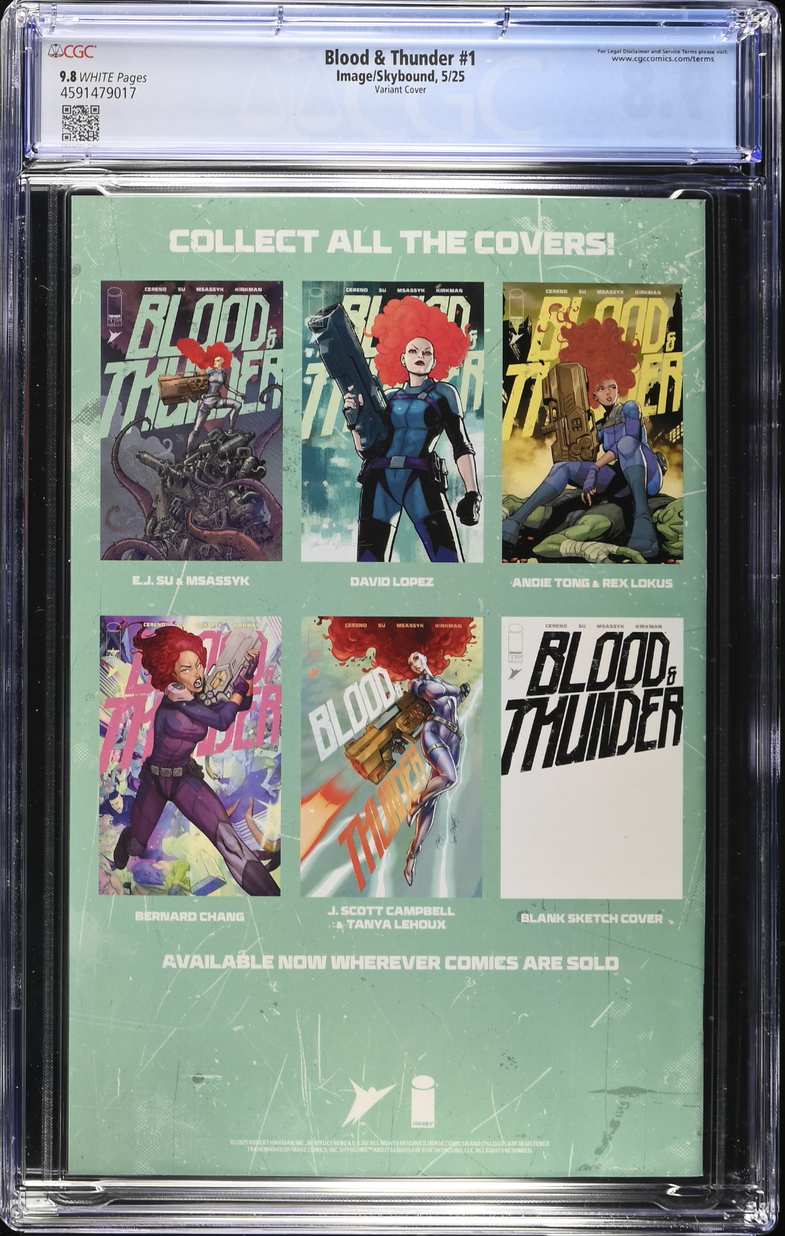 Blood & Thunder #1 Lopez Variant CGC 9.8