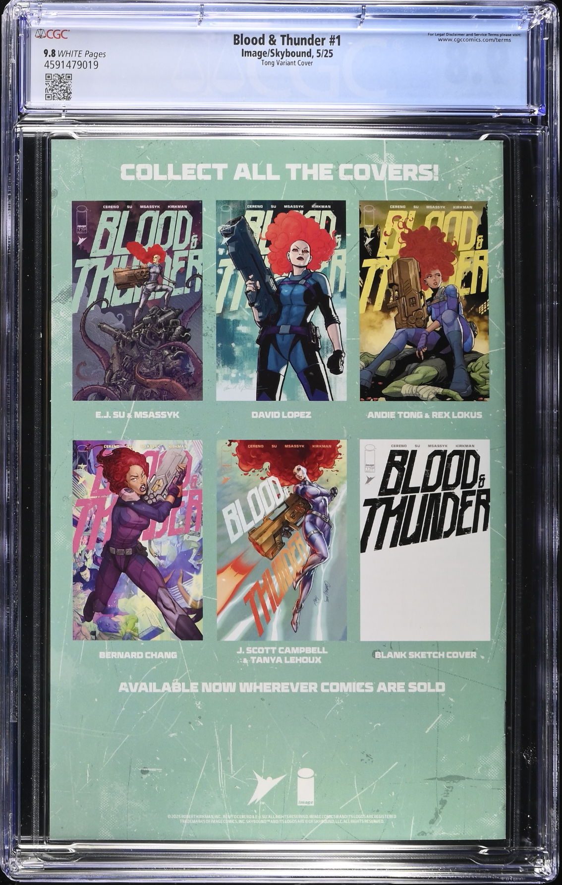 Blood & Thunder #1 Tong 1:10 Retailer Incentive Variant CGC 9.8