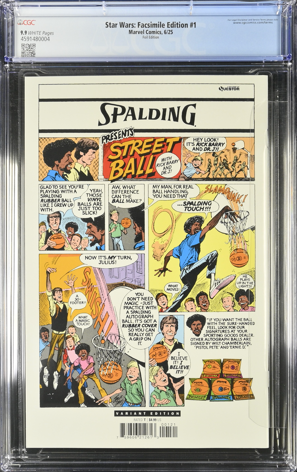 Star Wars 1977 #1 Facsimile Edition Foil Variant CGC 9.9