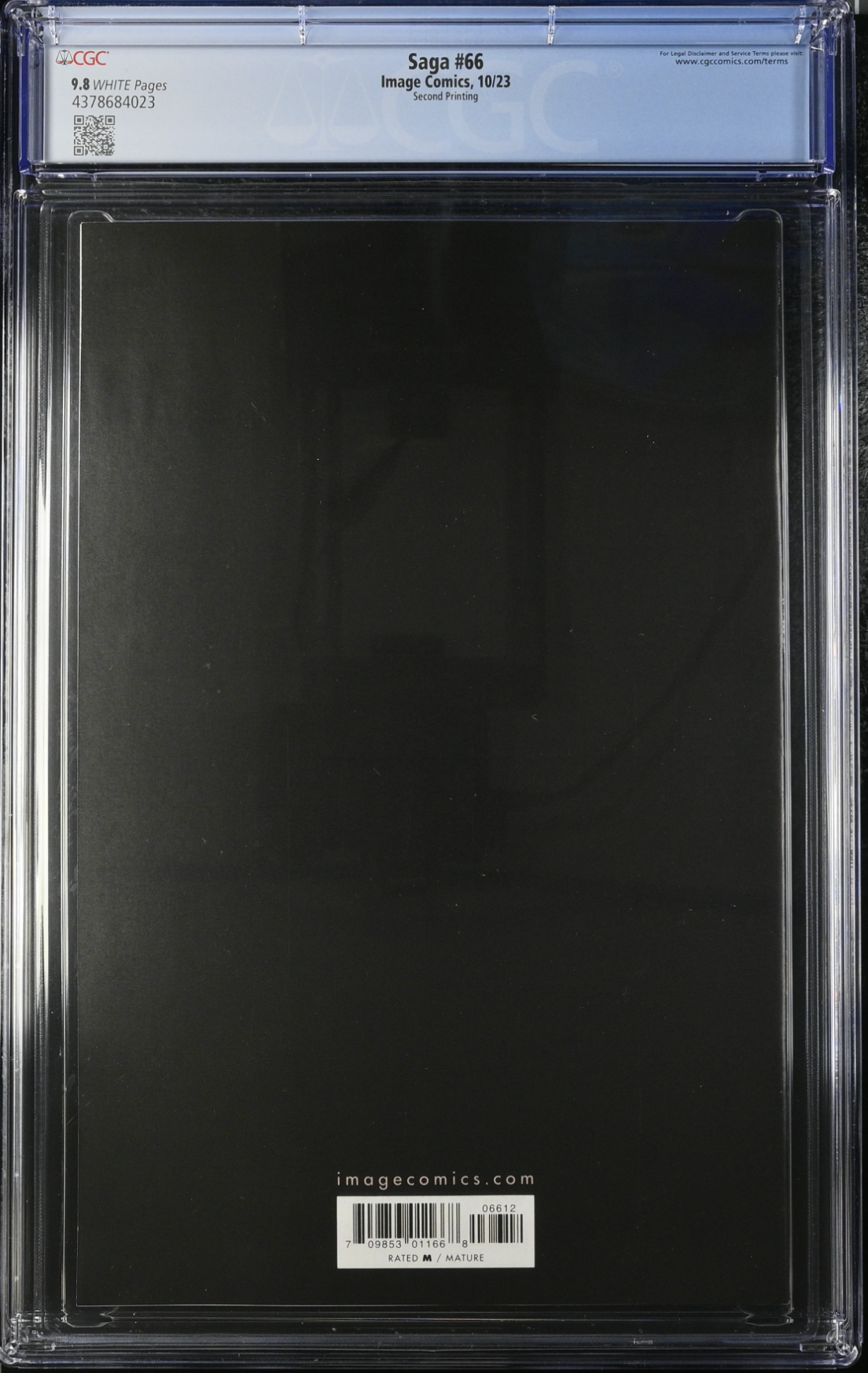 Saga #66 Second Printing CGC 9.8