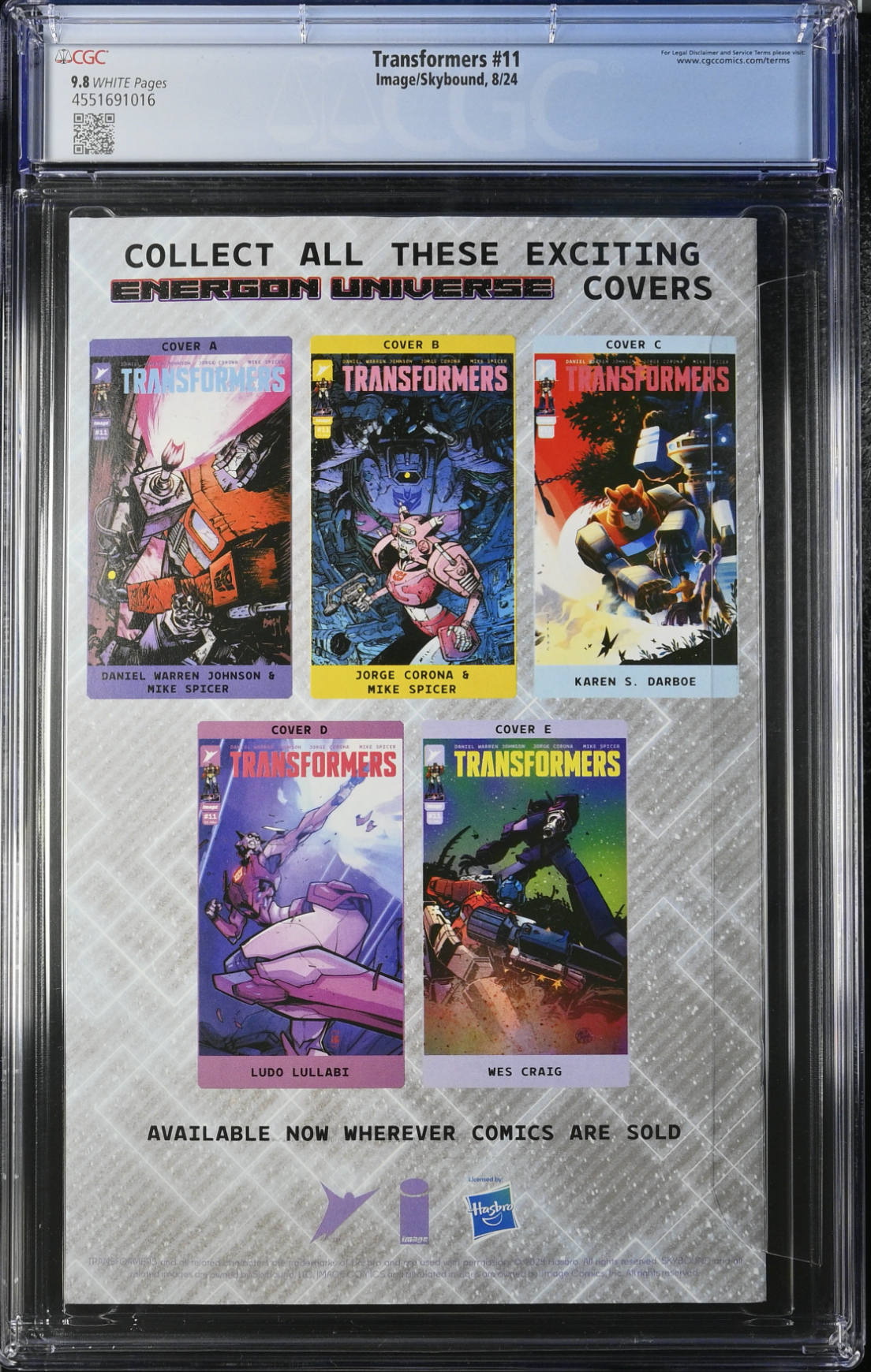 Transformers #11 CGC 9.8