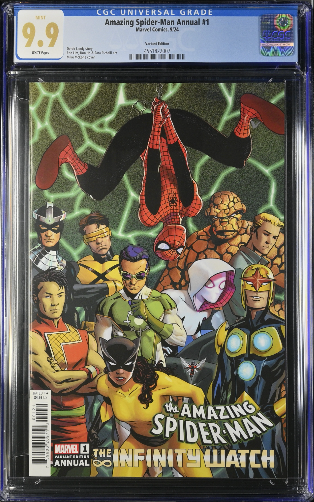 Amazing Spider-Man Annual #1 McKone Variant CGC 9.9