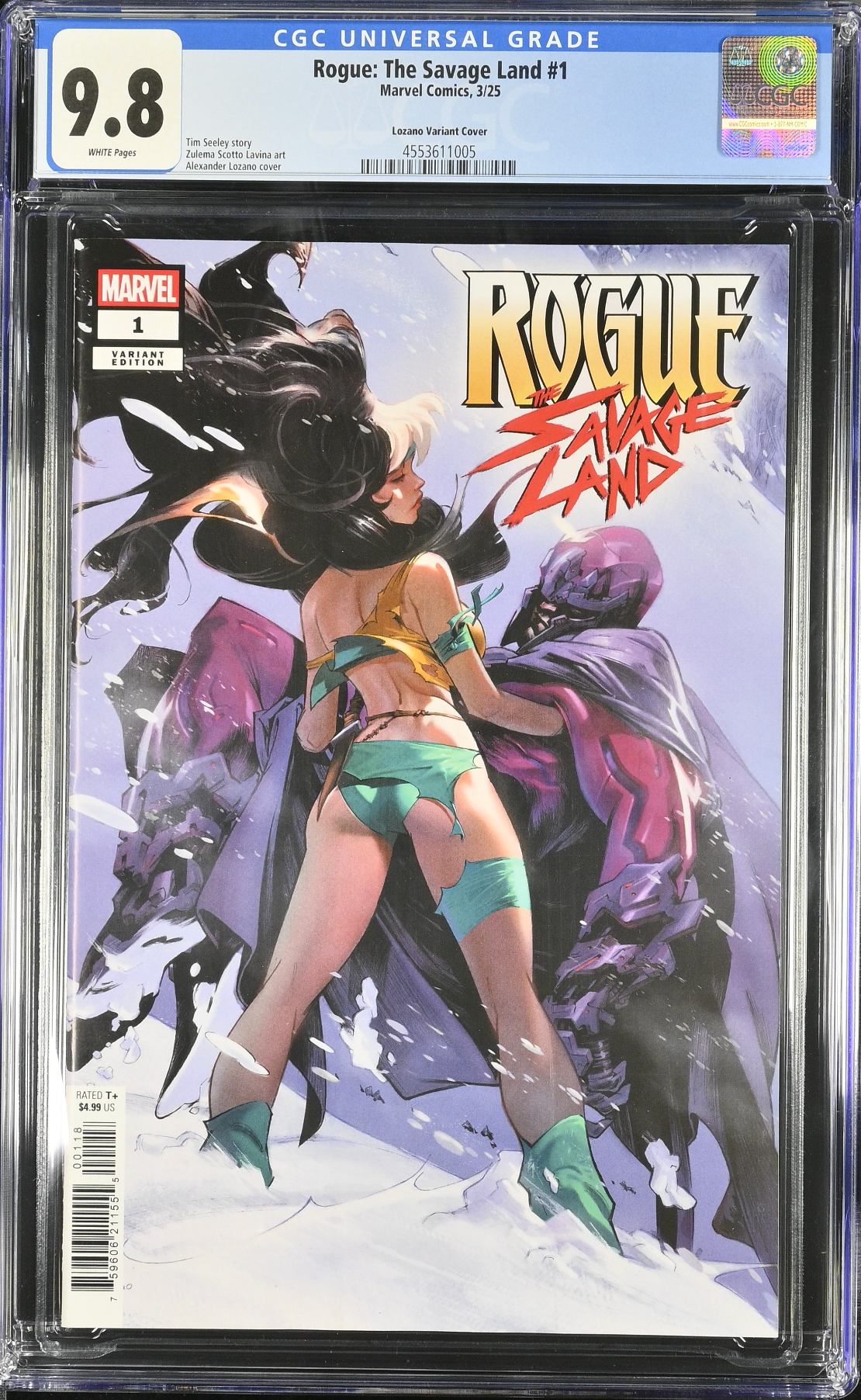 Rogue: The Savage Land #1 Lozano 1:25 Retailer Incentive Variant CGC 9.8