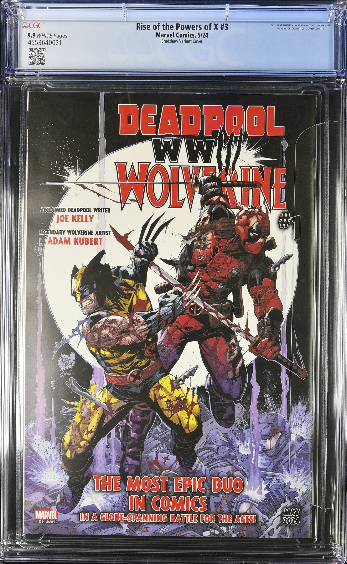Rise of the Powers of X #3 Bradshaw 1:25 Retailer Incentive Variant CGC 9.9