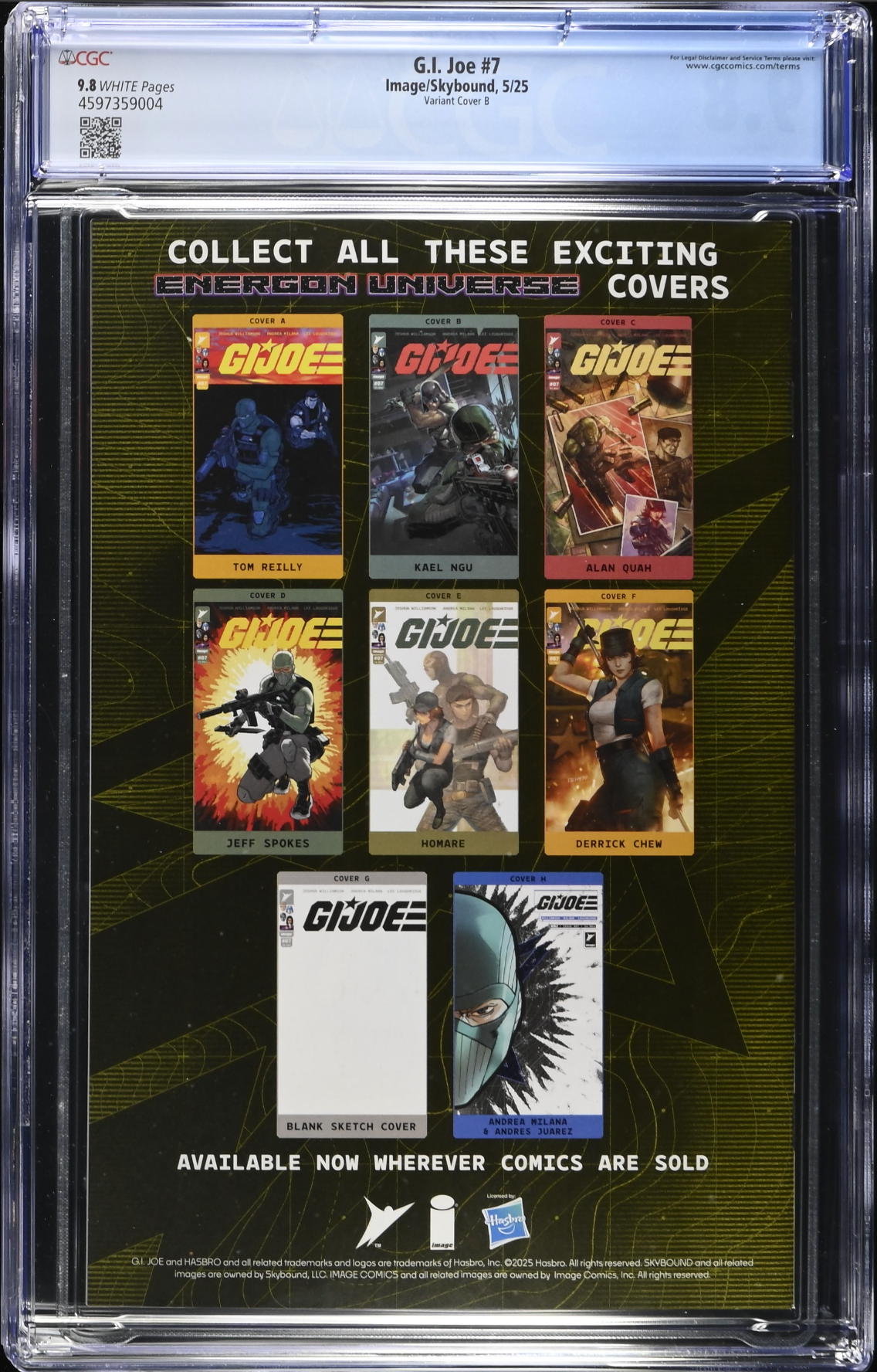 G.I. Joe #7 Ngu Variant CGC 9.8