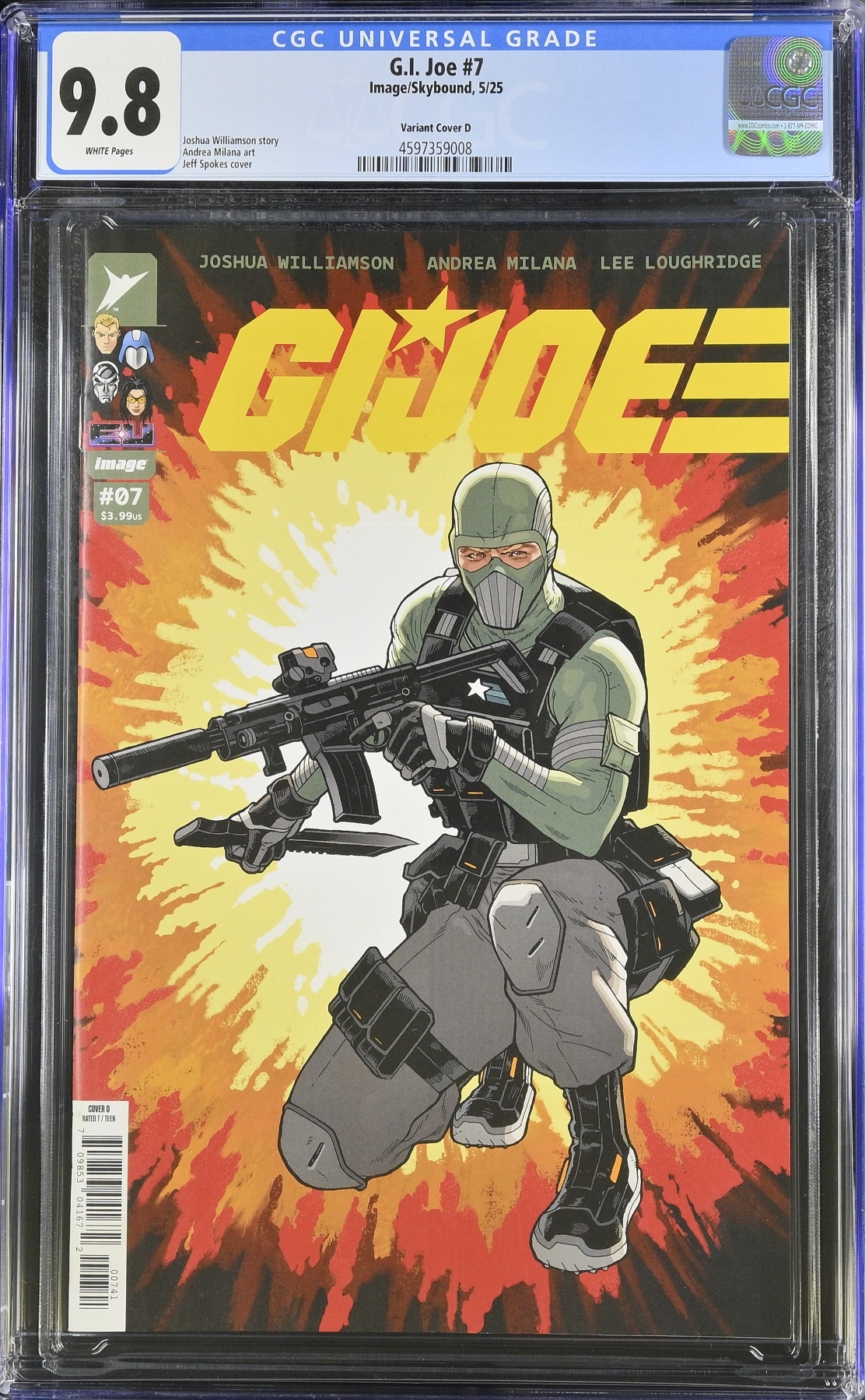 G.I. Joe #7 Spokes 1:25 Retailer Incentive Variant CGC 9.8