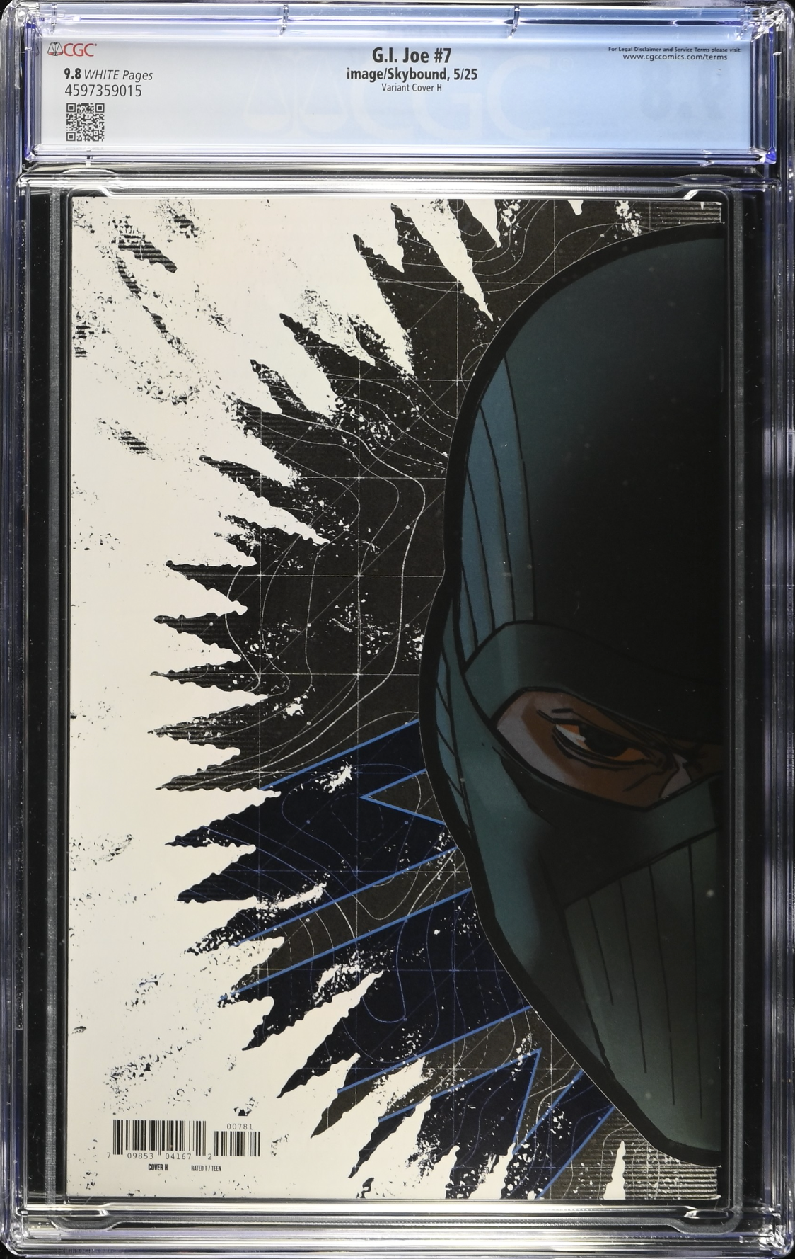 G.I. Joe #7 Milana Die Cut Foil Variant CGC 9.8