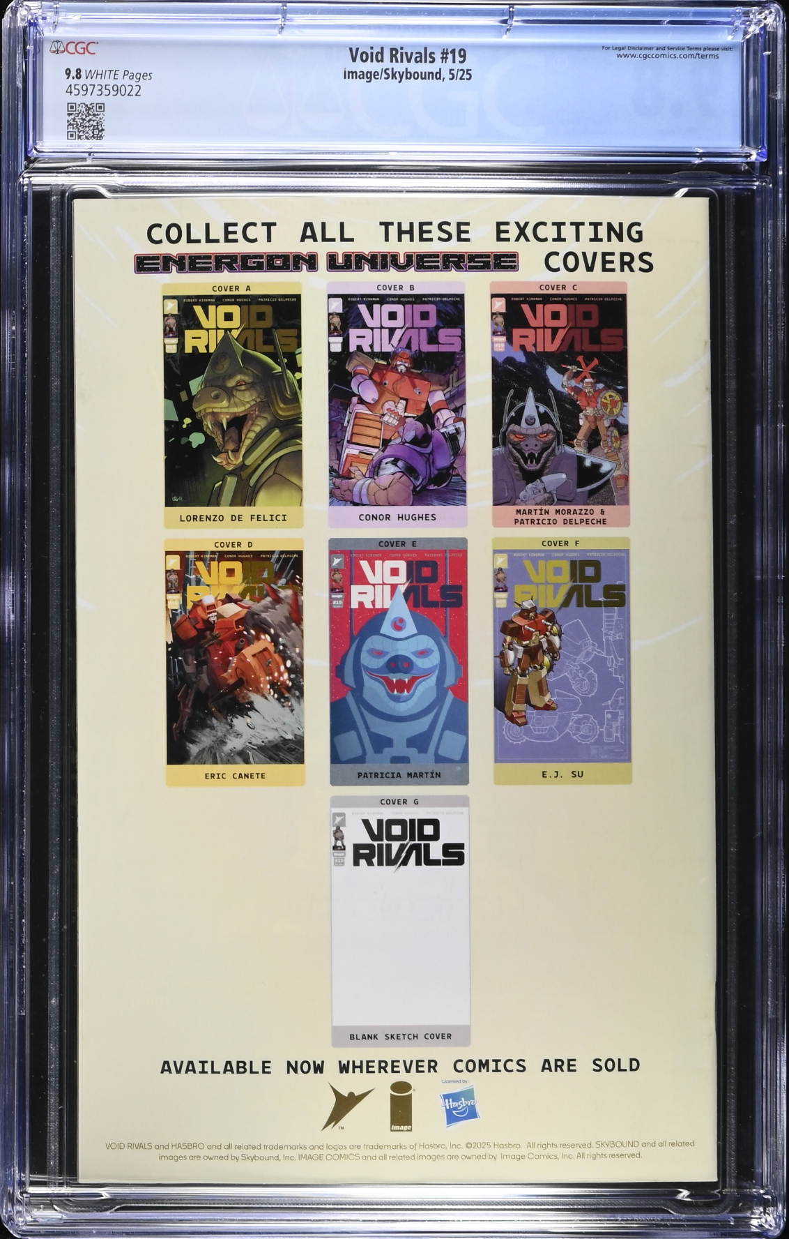 Void Rivals #19 CGC 9.8