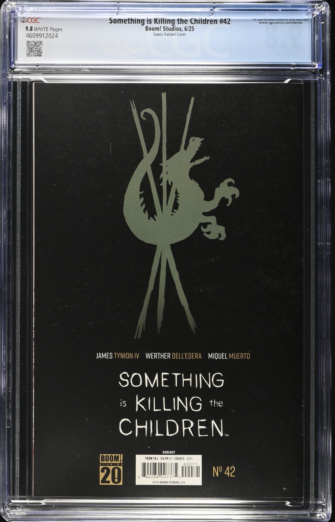 Something is Killing the Children #42 Isaacs 1:50 Virgin Retailer Incentive Variant CGC 9.8