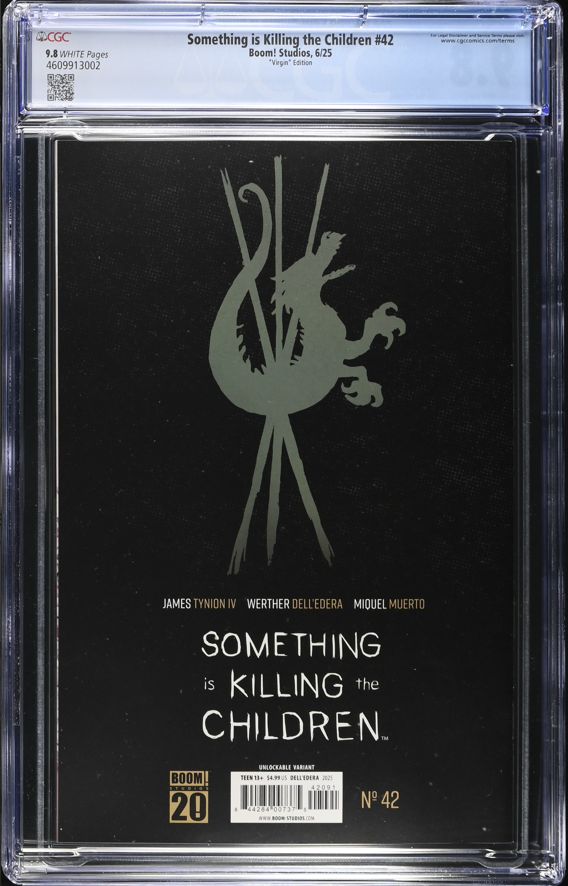Something is Killing the Children #42 Dell'Edera Virgin Variant CGC 9.8