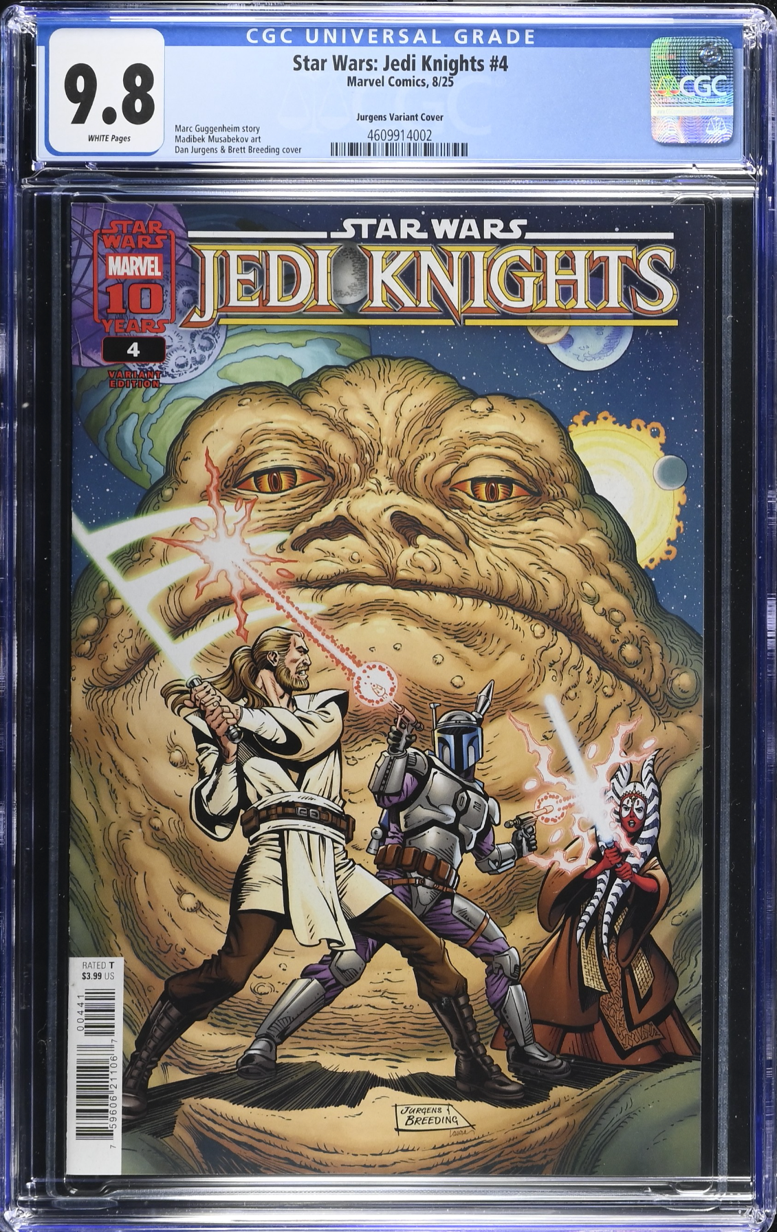 Star Wars: Jedi Knights #4 Jurgens Variant CGC 9.8