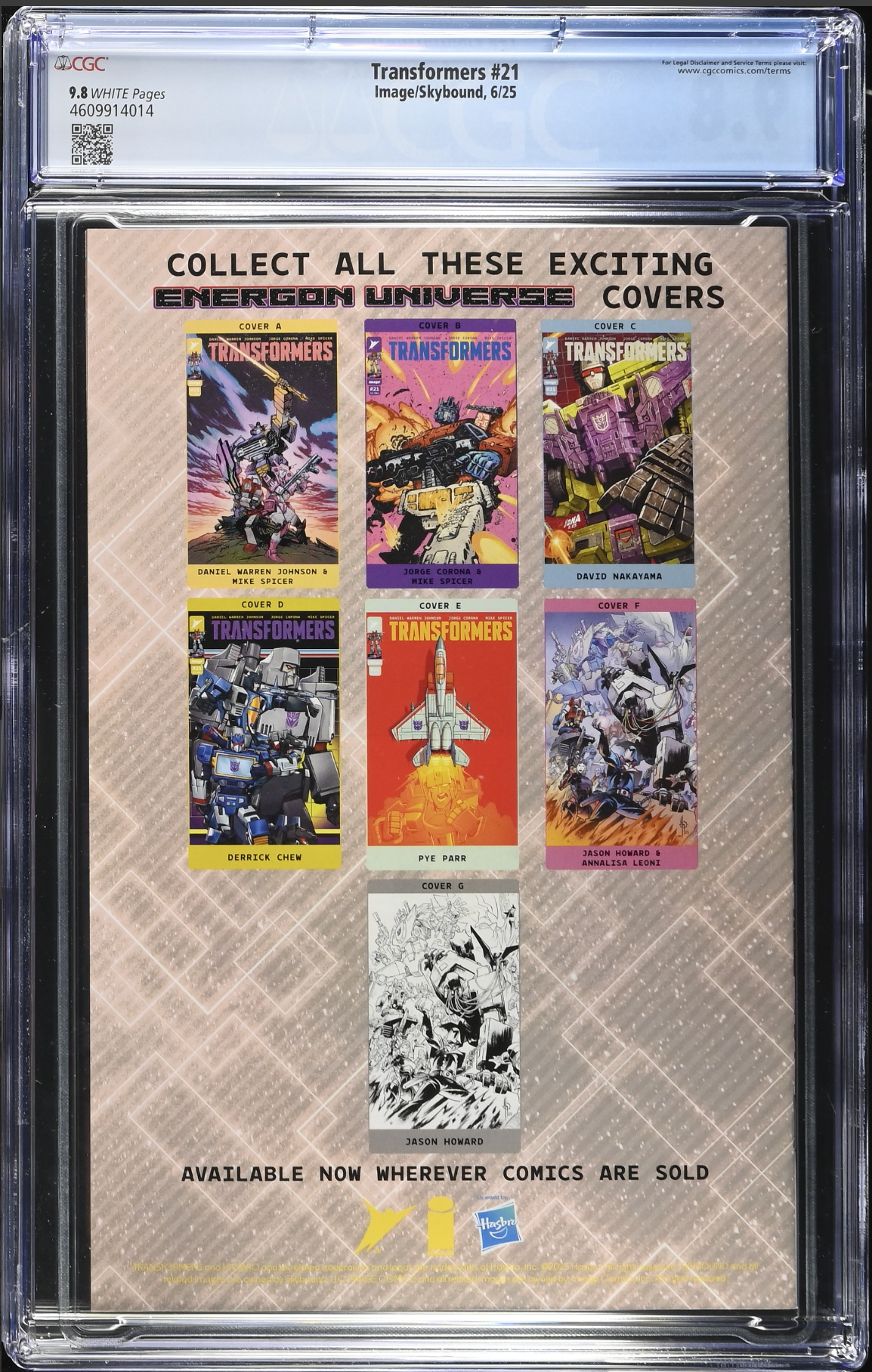 Transformers #21 CGC 9.8