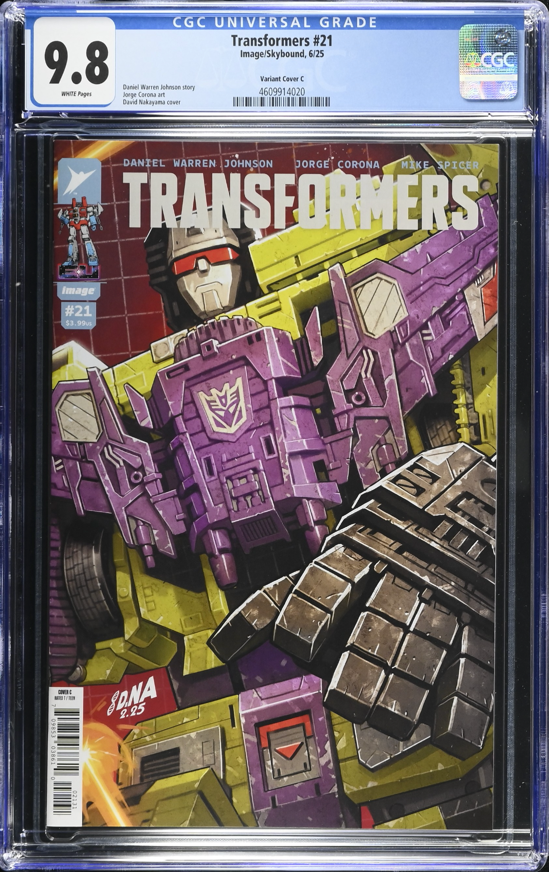 Transformers #21 Nakayama 1:10 Retailer Incentive Variant CGC 9.8
