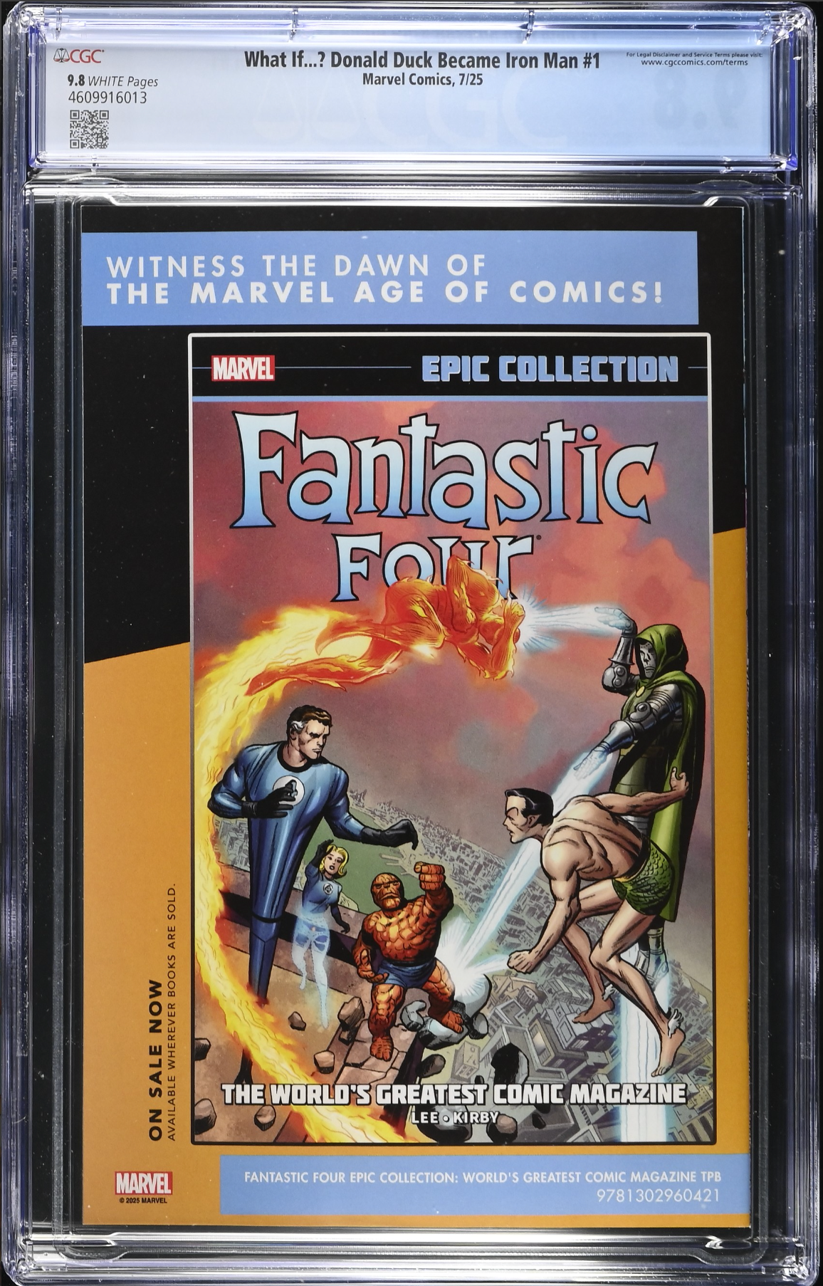 Marvel & Disney: What If...? Donald Duck Became Iron Man #1 CGC 9.8
